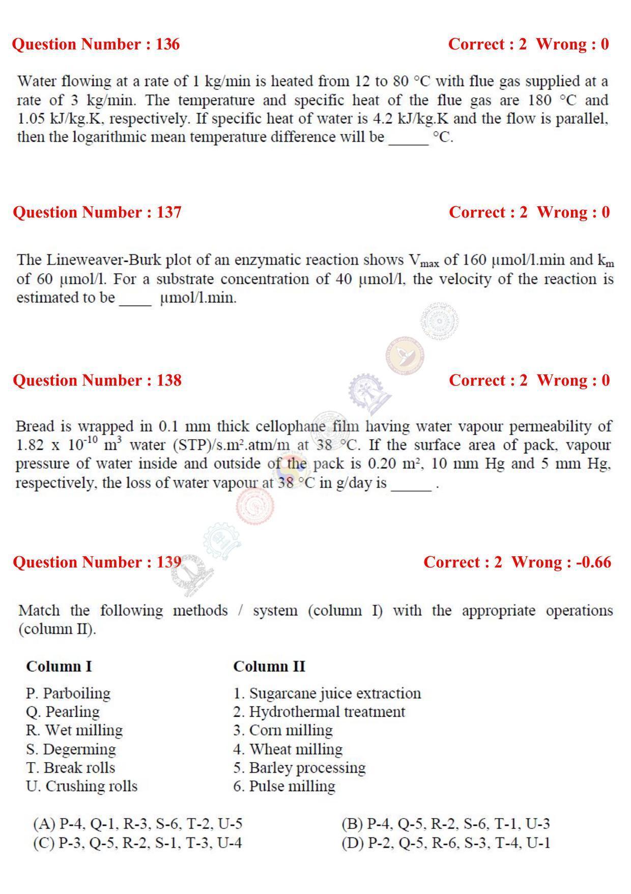 GATE 2017 Engineering Sciences (XE) Question Paper with Answer Key - Page 78
