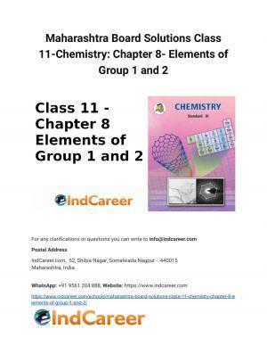 Maharashtra Board Solutions Class 11-Chemistry: Chapter 8- Elements of Group 1 and 2