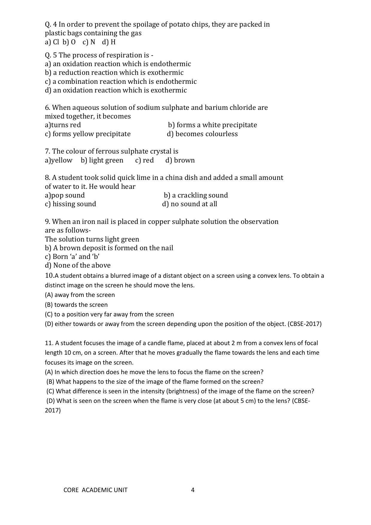 Edudel Class 10 Science Question Bank - Page 4