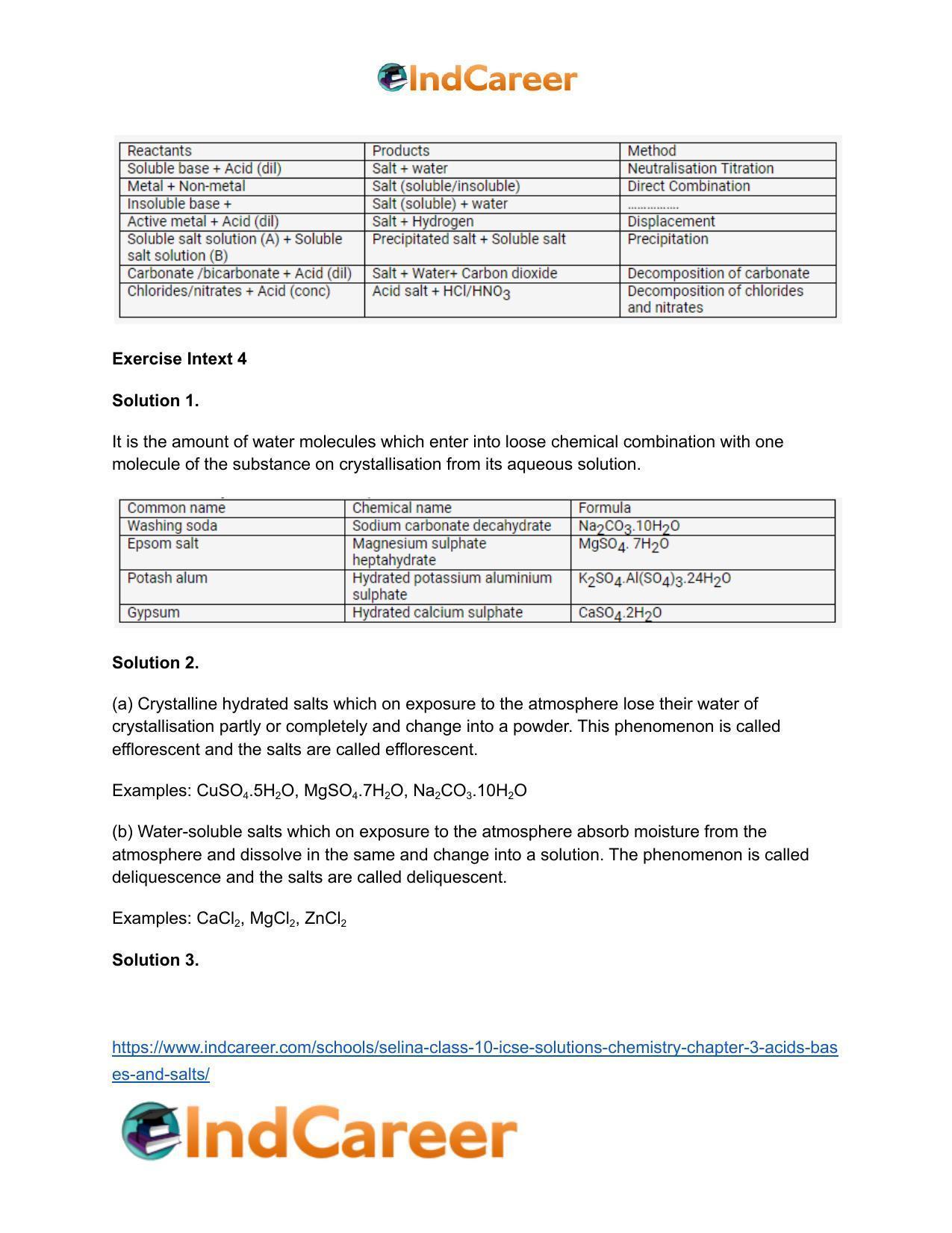 Selina Class 10 ICSE Solutions Chemistry : Chapter 3- Acids, Bases and Salts - Page 18