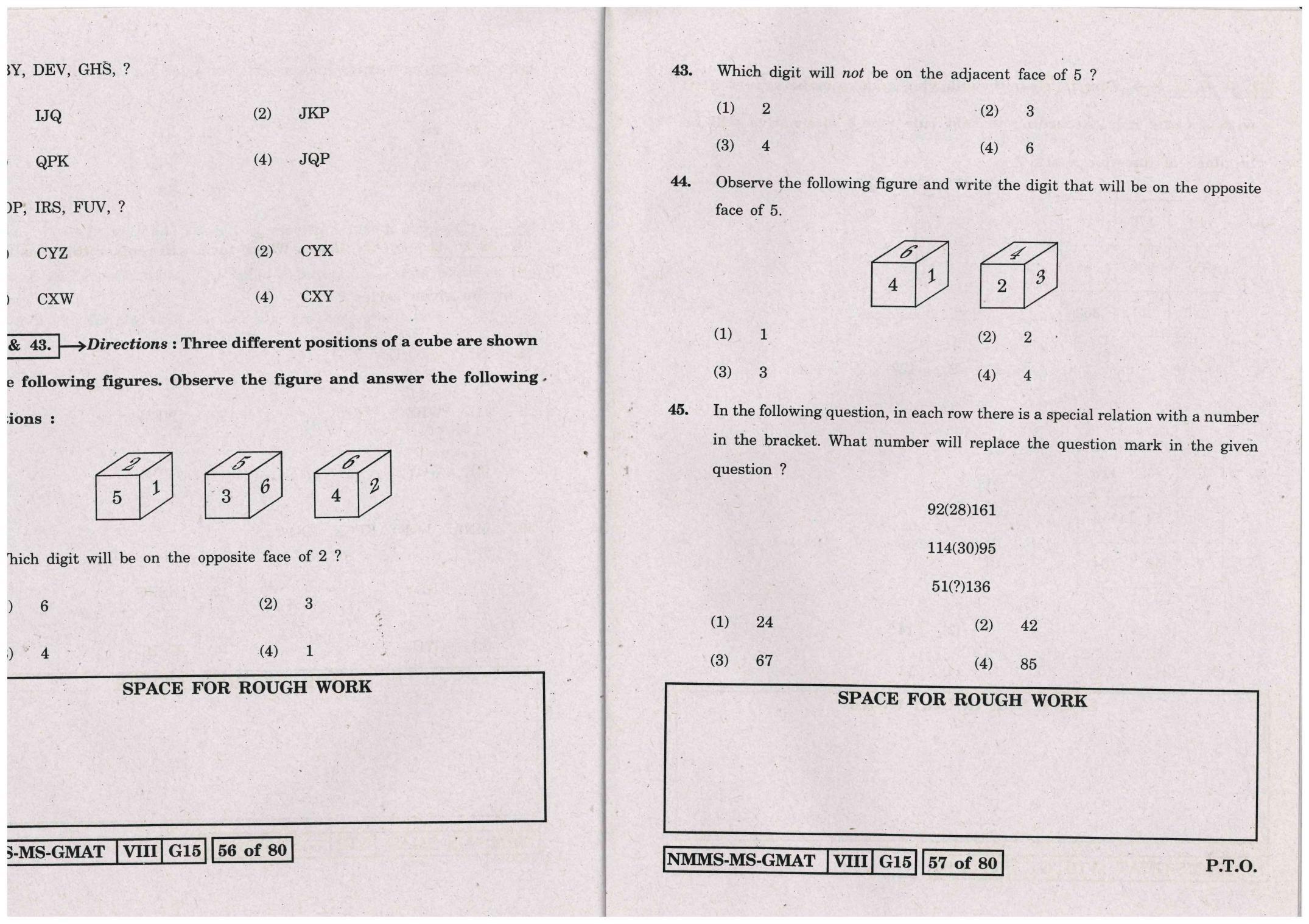 MAT MARATHI WITH ENGLISH VERSION 2015-16 Class 8 Maharashtra NMMS Question Papers - Page 29