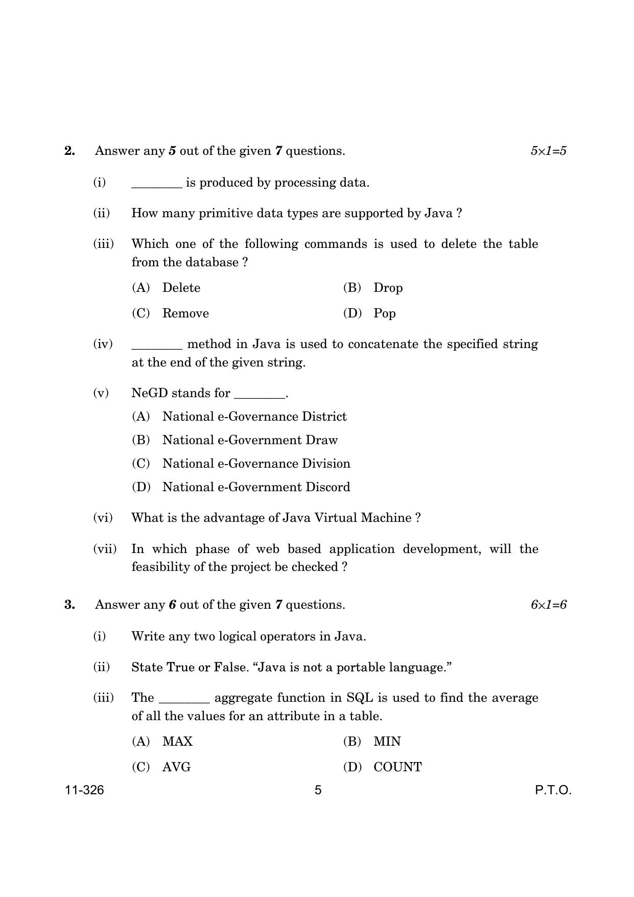 CBSE Class 12 Information Technology 2024 Question Paper - Page 5