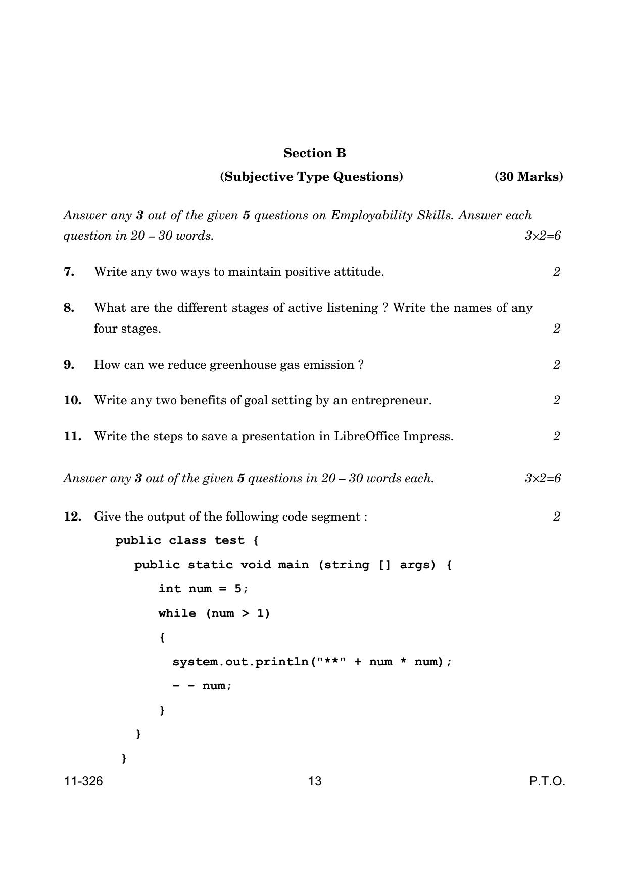 CBSE Class 12 Information Technology 2024 Question Paper - Page 13