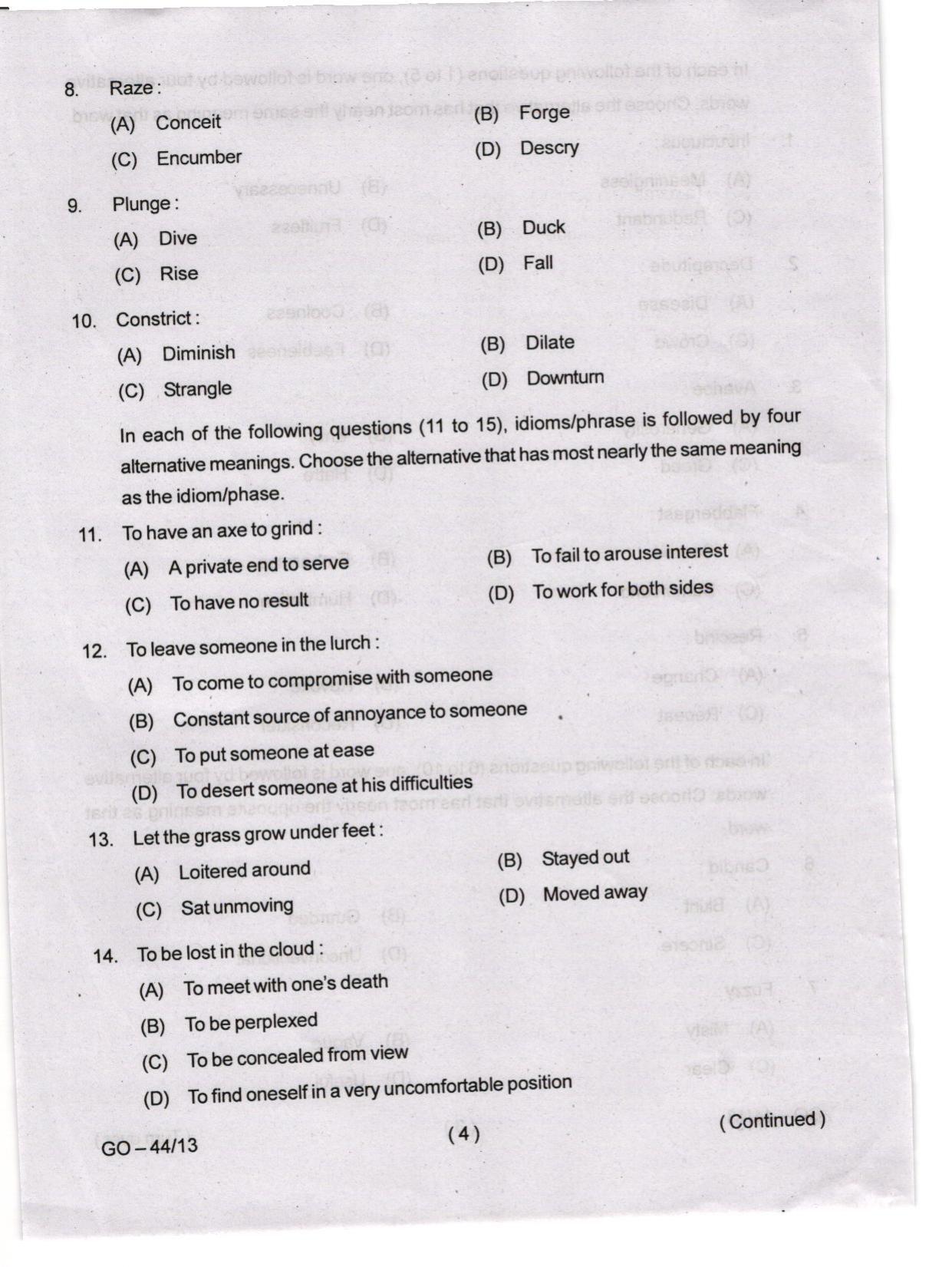 Odisha CPET 2024 IRPM Question Papers - Page 4