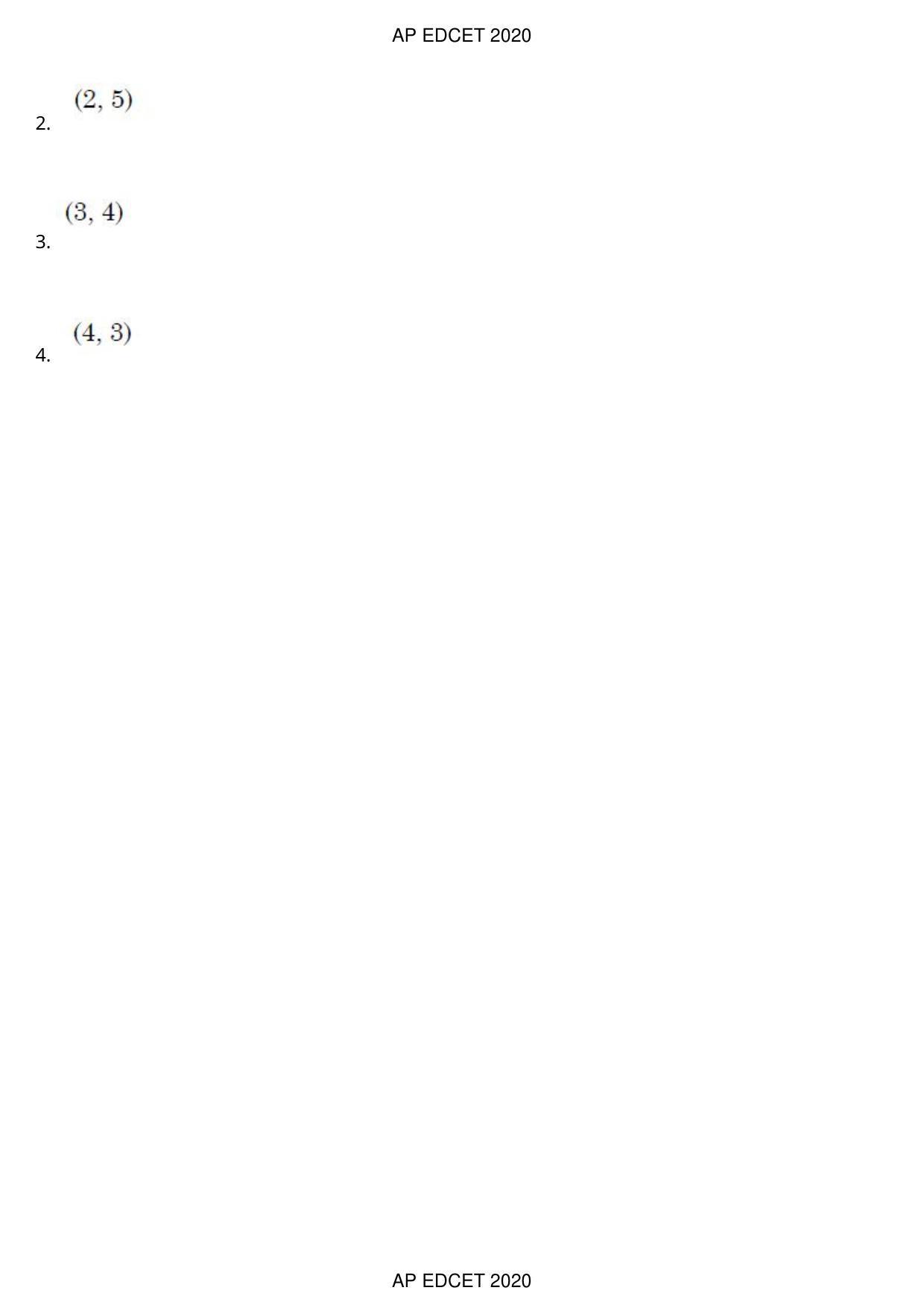 AP EDCET 2020 Maths Question Paper Shift 1 - Page 106