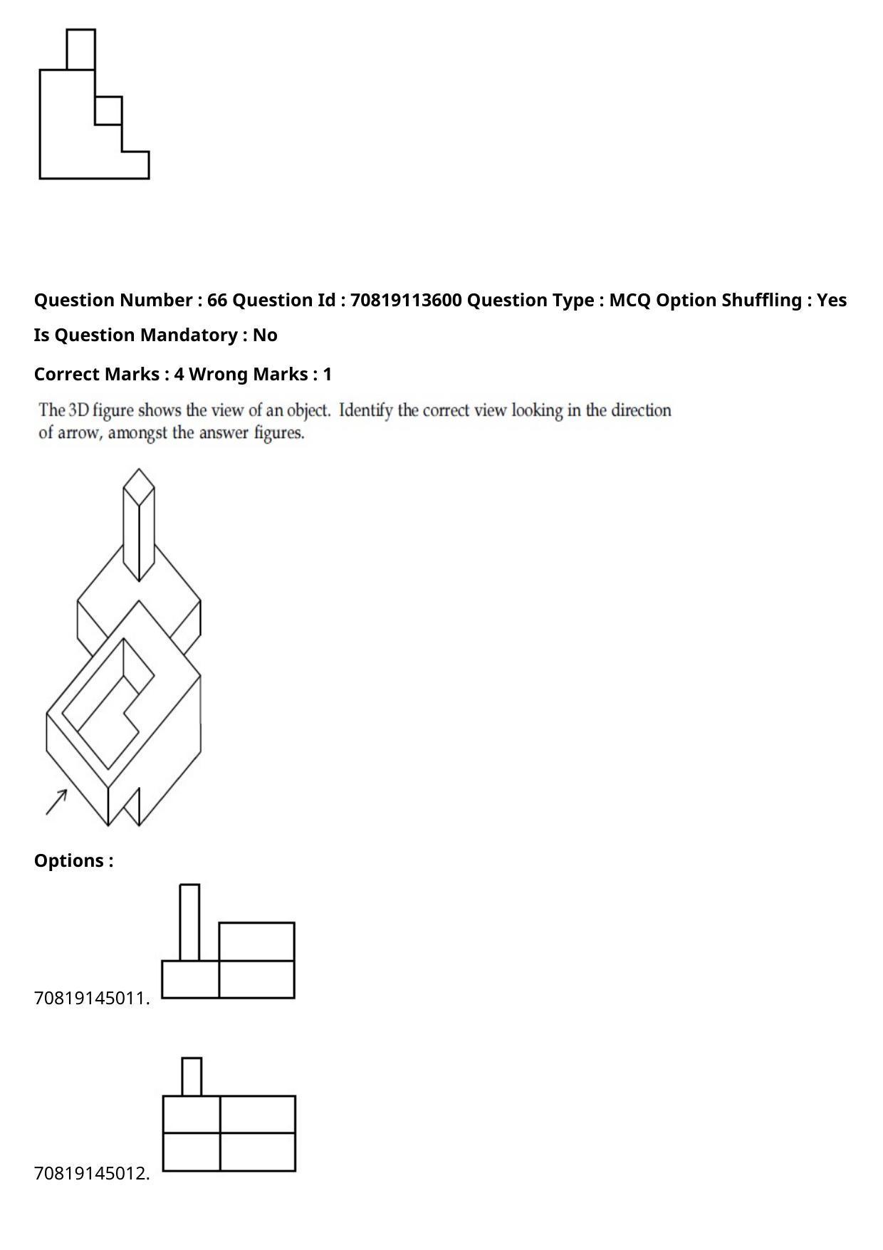 JEE Mains 2021: B Arch & B Planning Urdu (Shift 2) 23-02-2021 Question Paper - Page 85
