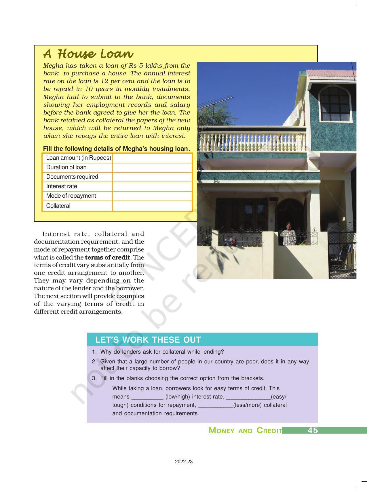 NCERT Book for Class 10 Economics Chapter 3 Money and Credit - Page 8