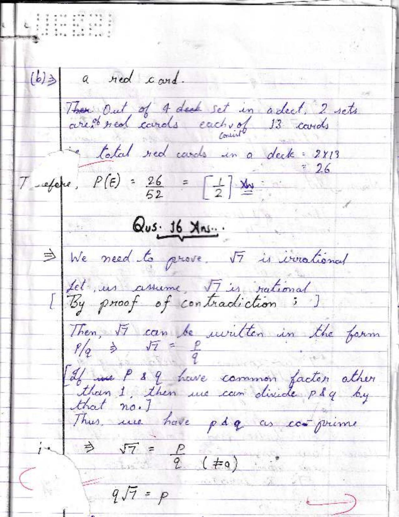 UBSE Class 10 Maths 2022 Toppers Answer Sheet - Page 8