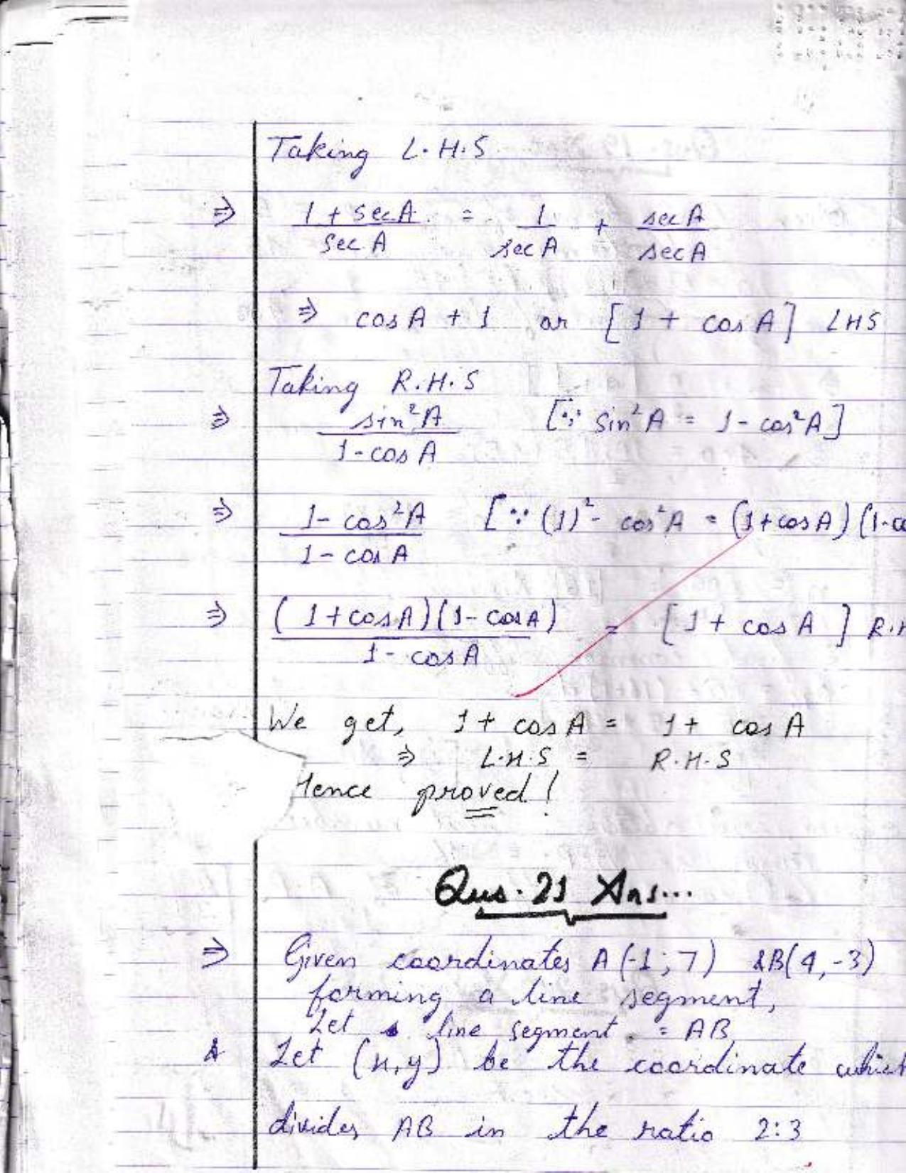 UBSE Class 10 Maths 2022 Toppers Answer Sheet - Page 13