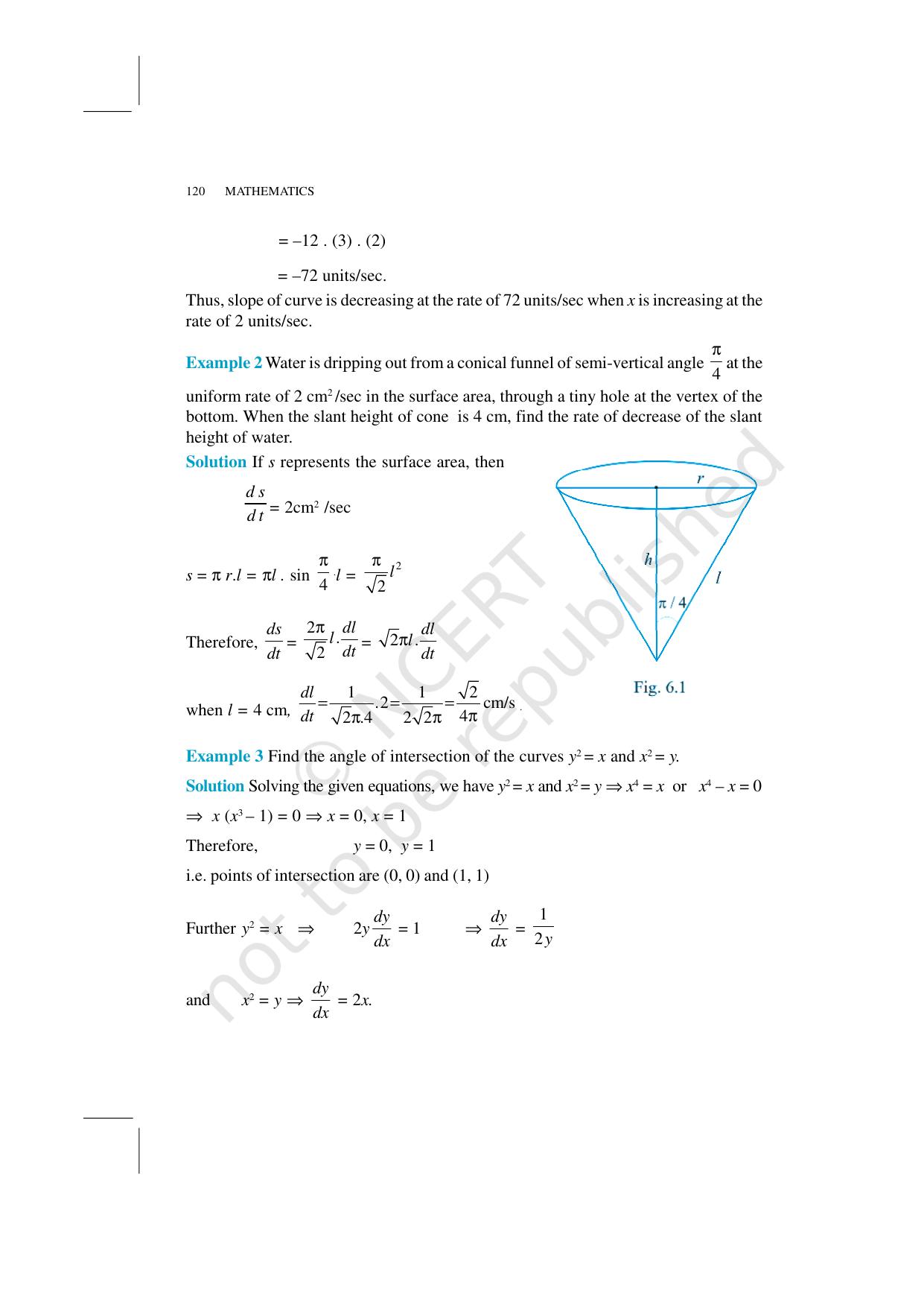 NCERT Exemplar Class 12: Mathematics Unit 6 (Application Of Derivatives) - Page 4