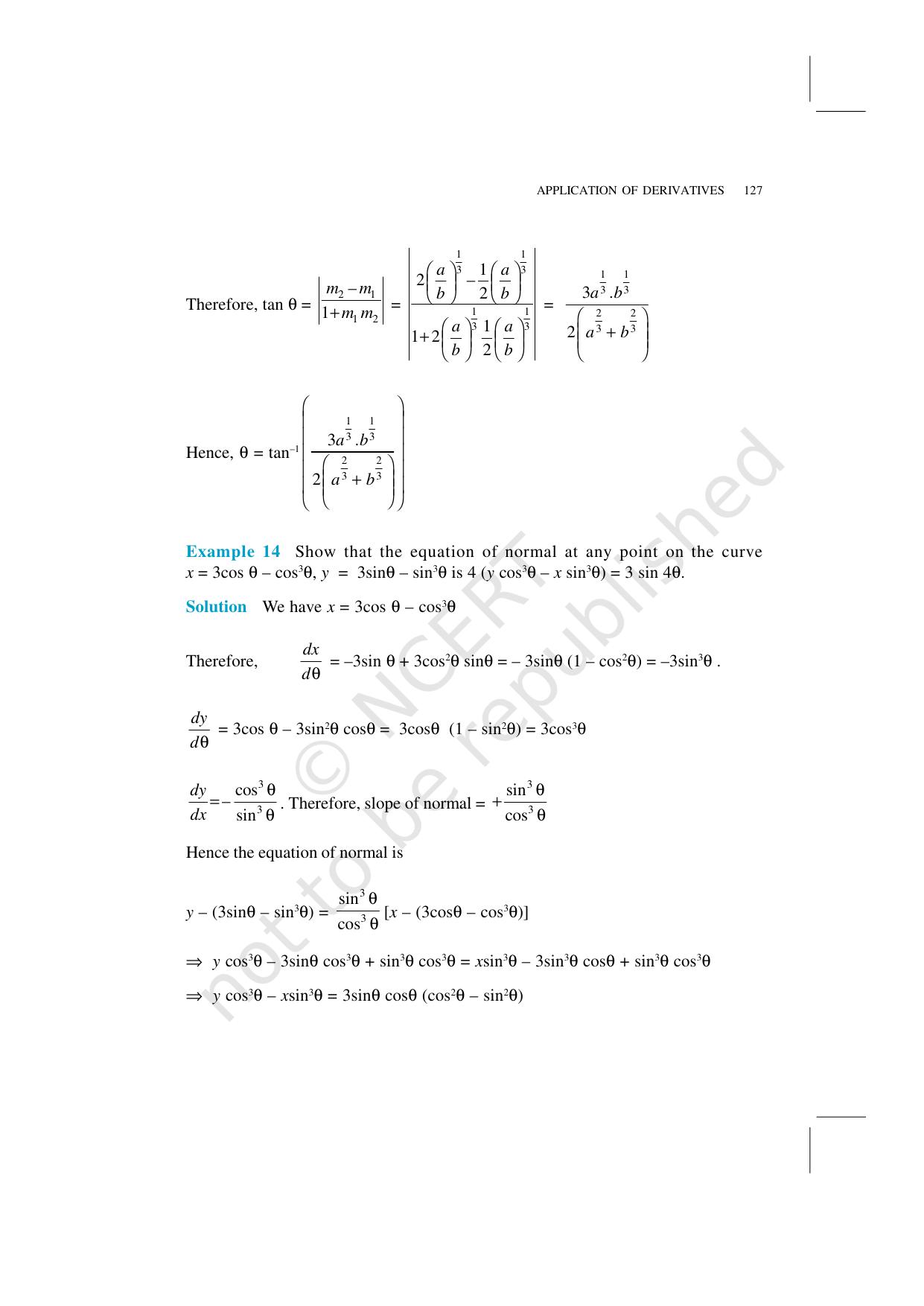 NCERT Exemplar Class 12: Mathematics Unit 6 (Application Of Derivatives) - Page 11