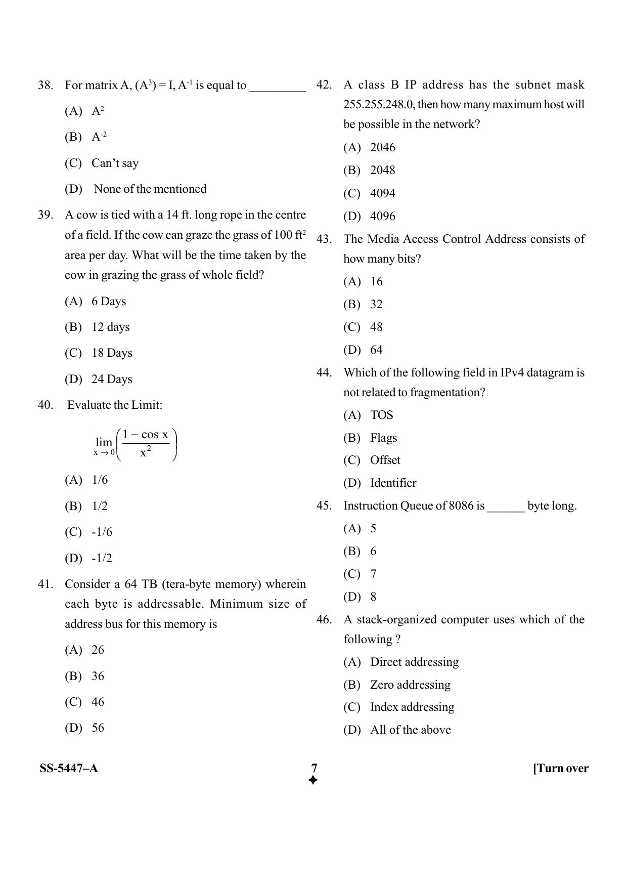 KUET 2023 M.Sc. IT Question Paper - Page 27