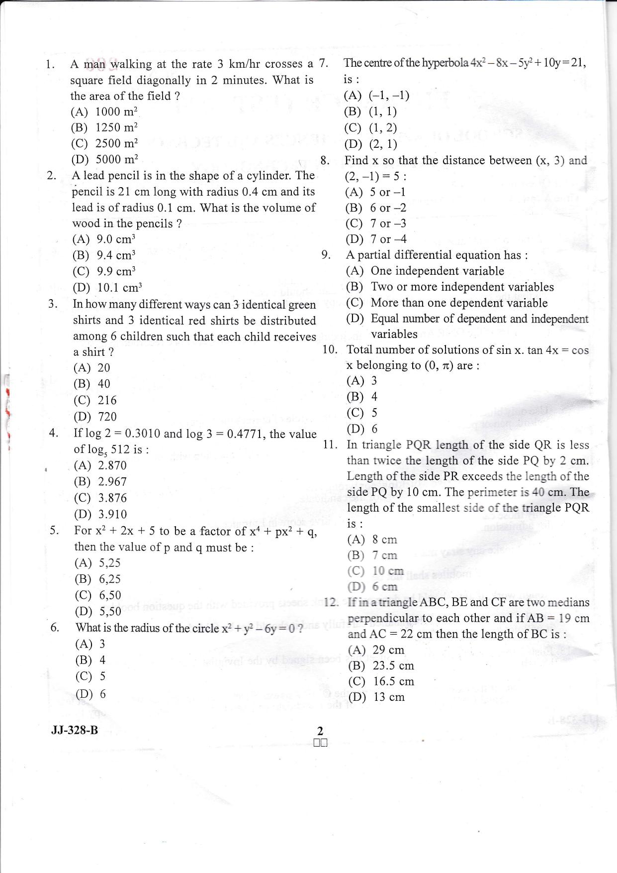 KUET 2023 M.Sc. IT Question Paper - Page 33