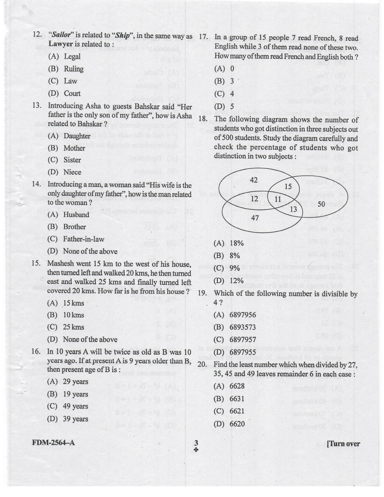 KUET 2023 M.Sc. IT Question Paper - Page 49