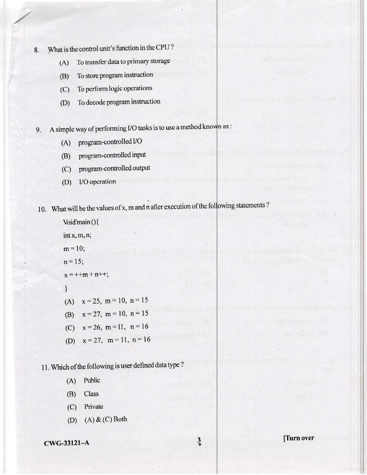 KUET 2023 M.Sc. IT Question Paper - Page 63