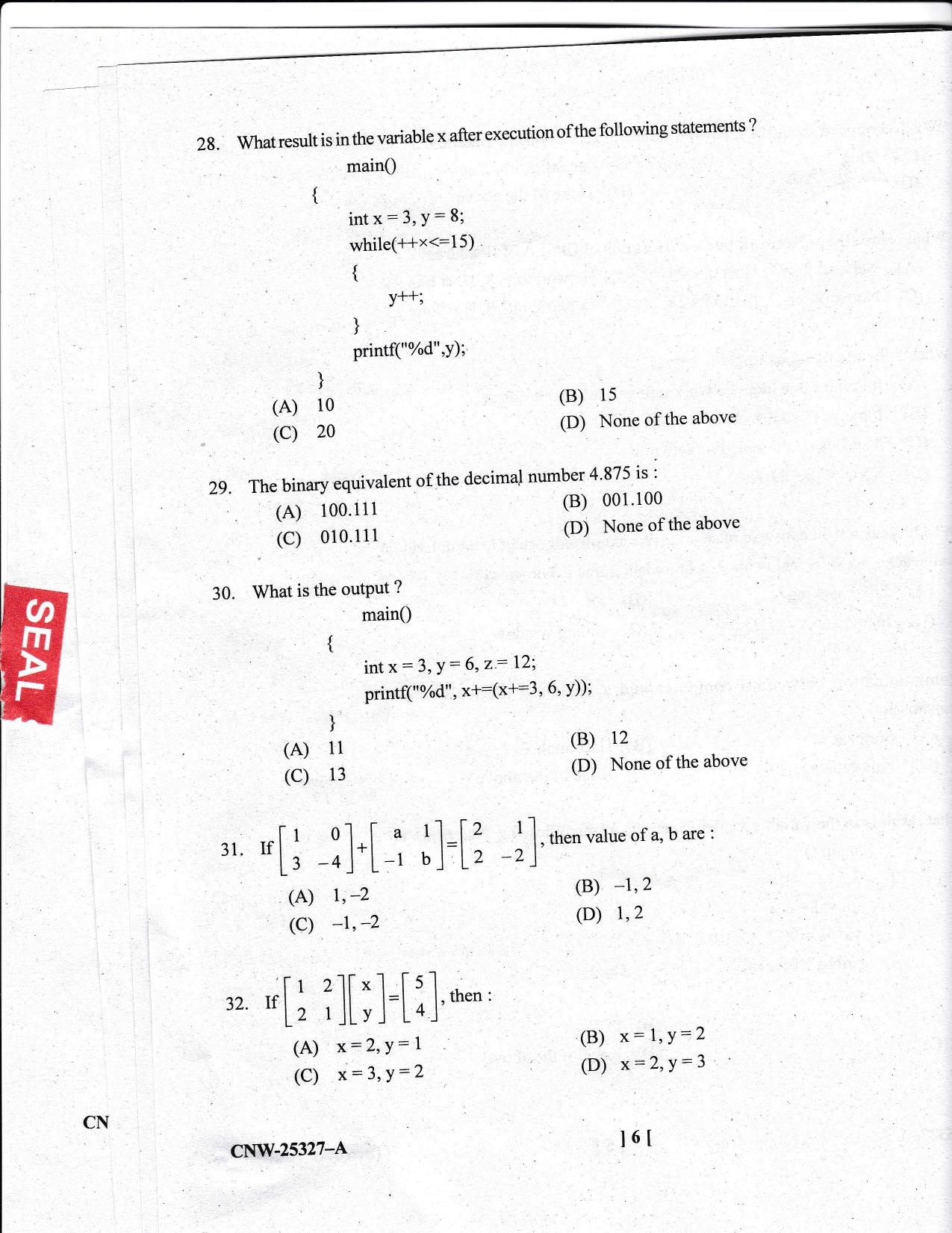 KUET 2023 M.Sc. IT Question Paper - Page 76