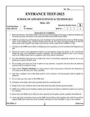 KUET 2023 M.Sc. IT Question Paper