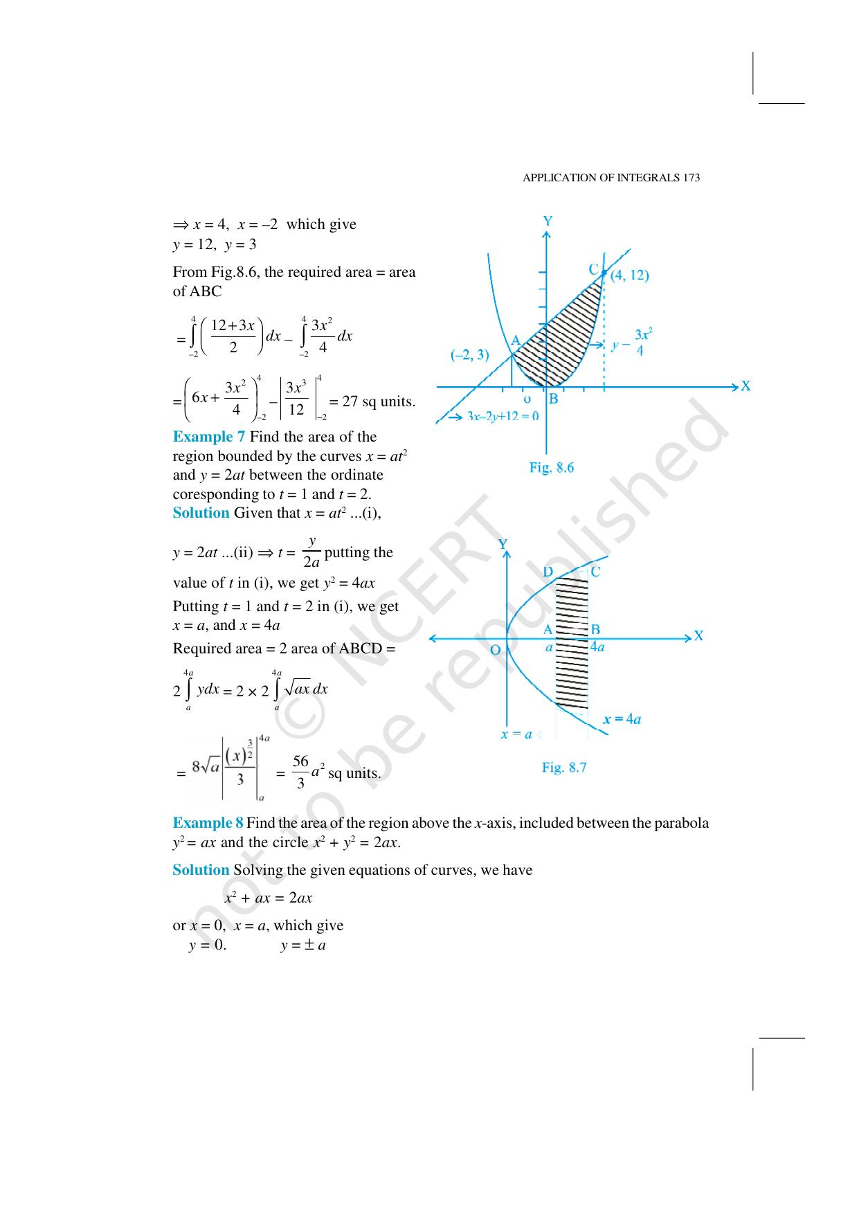 NCERT Exemplar Class 12: Mathematics Unit 8 (Application Of Integrals) - Page 4
