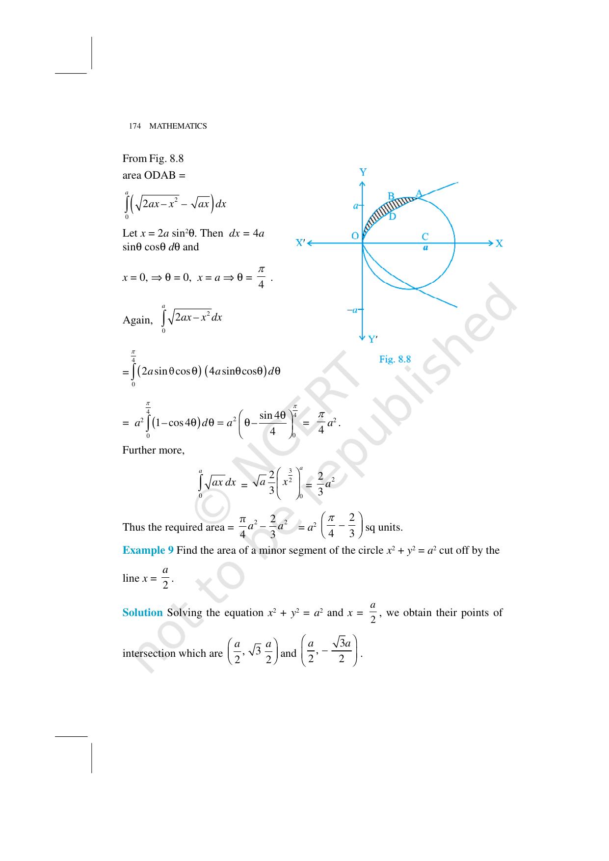 NCERT Exemplar Class 12: Mathematics Unit 8 (Application Of Integrals) - Page 5