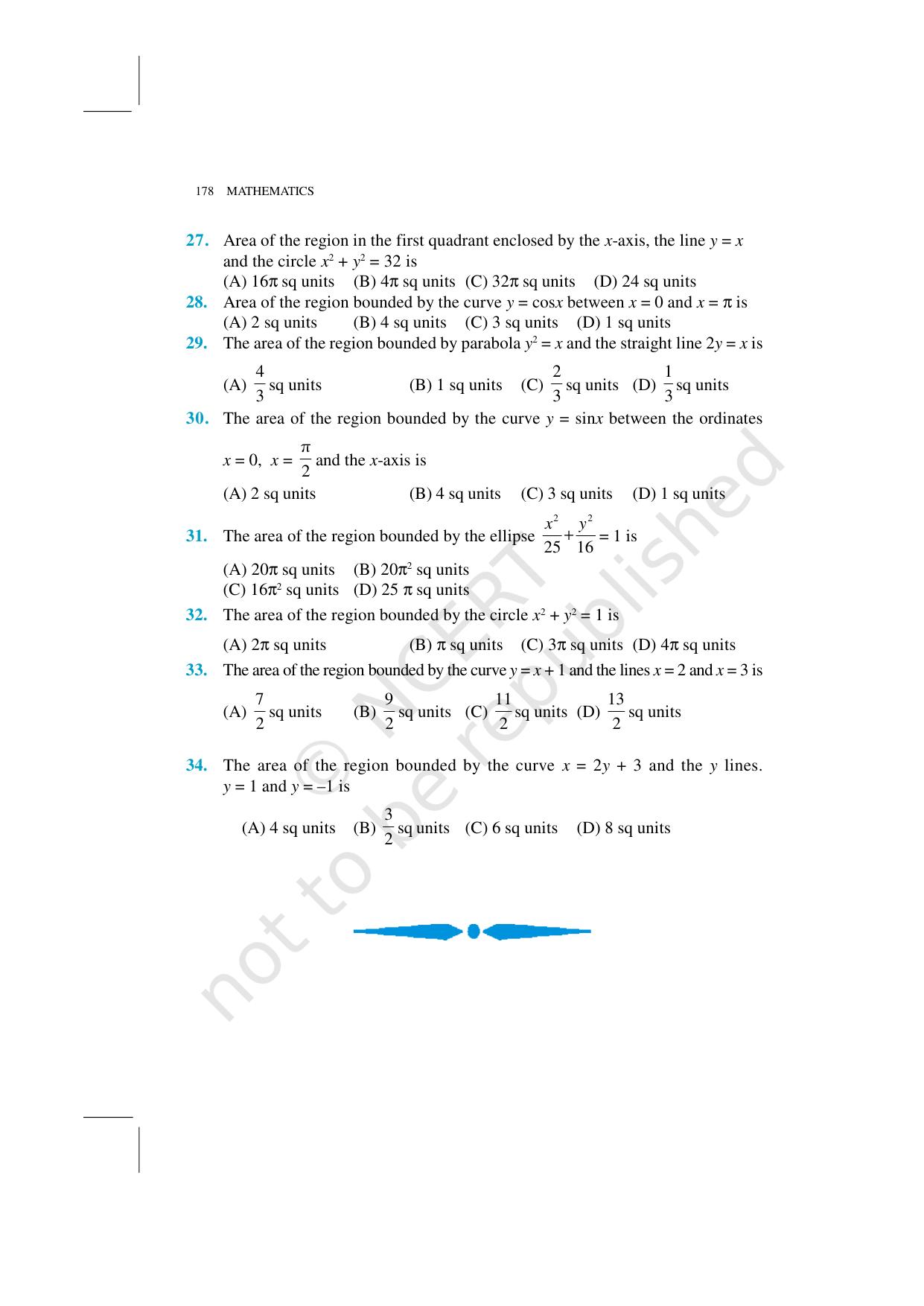 NCERT Exemplar Class 12: Mathematics Unit 8 (Application Of Integrals) - Page 9