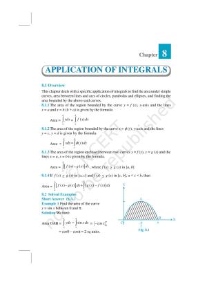 NCERT Exemplar Class 12: Mathematics Unit 8 (Application Of Integrals)