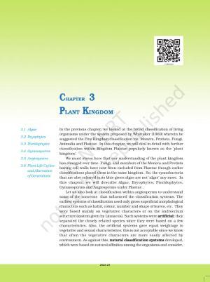 NCERT Book for Class 11 Biology Chapter 3 Plant Kingdom