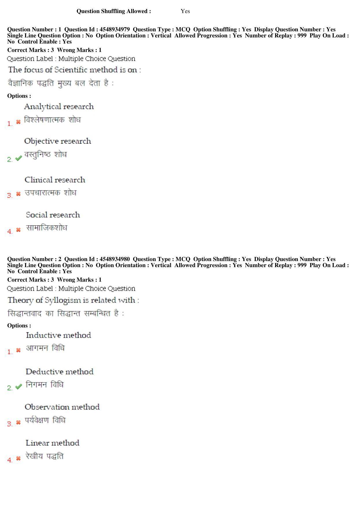 BHU RET Subaltern Studies 2019 Question Paper  - Page 2