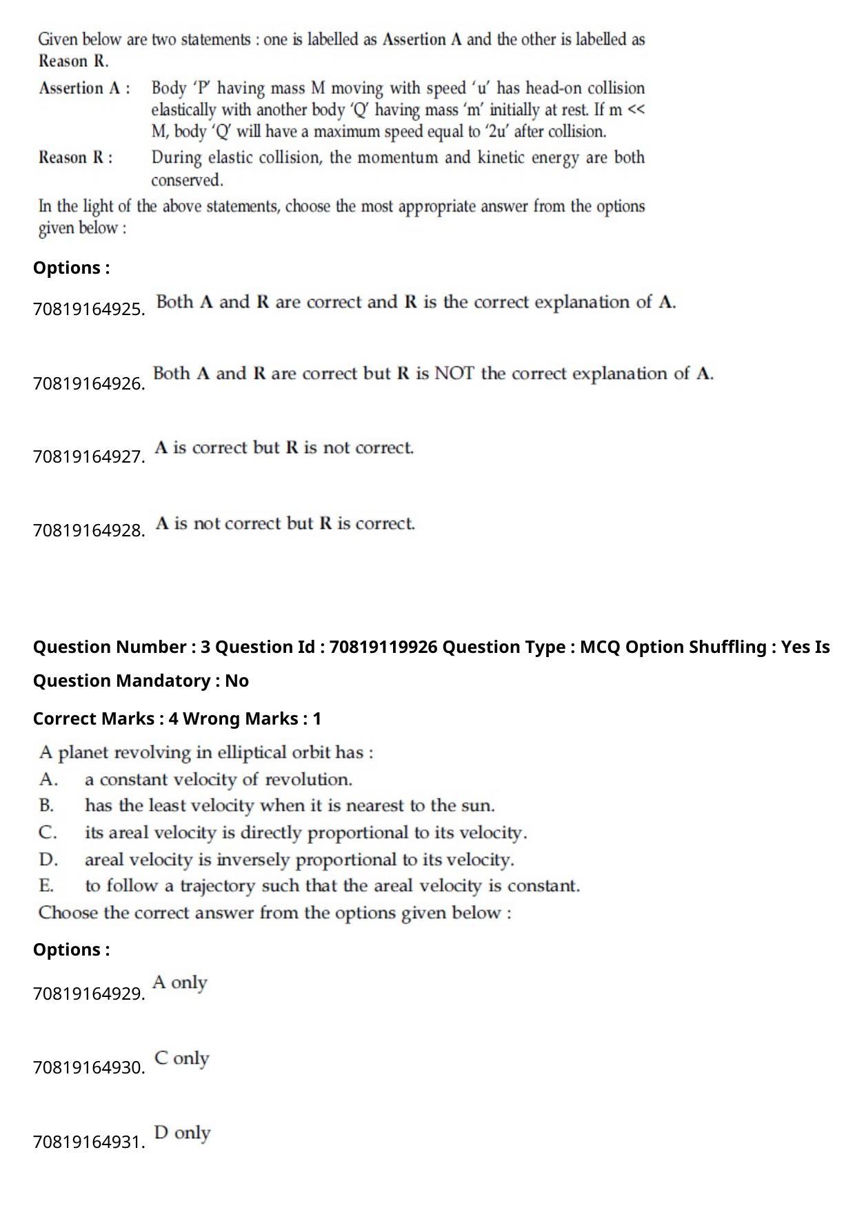 JEE Mains 2021: BTech English (Shift 1) 26-02-2021 Question Paper - Page 3