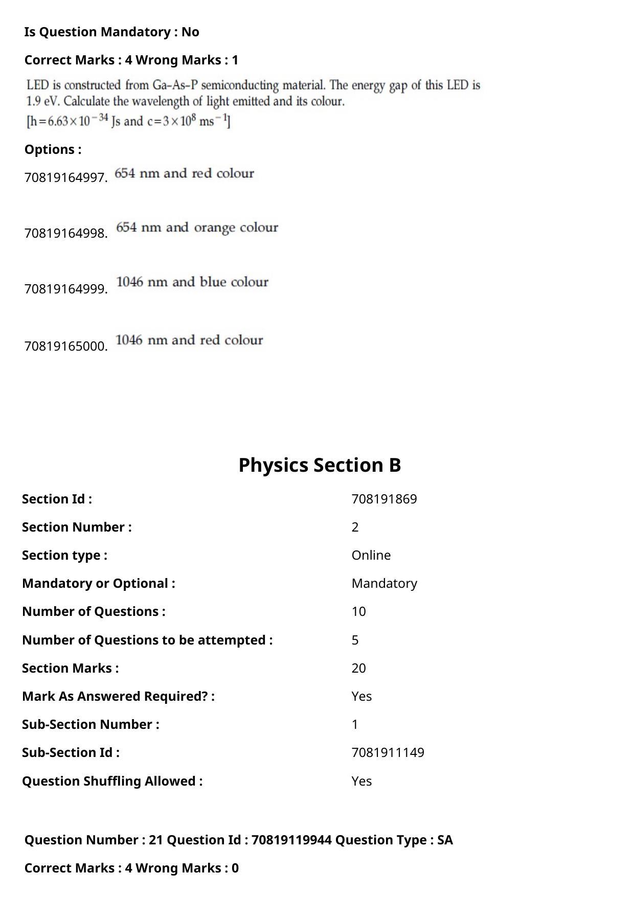 JEE Mains 2021: BTech English (Shift 1) 26-02-2021 Question Paper - Page 14