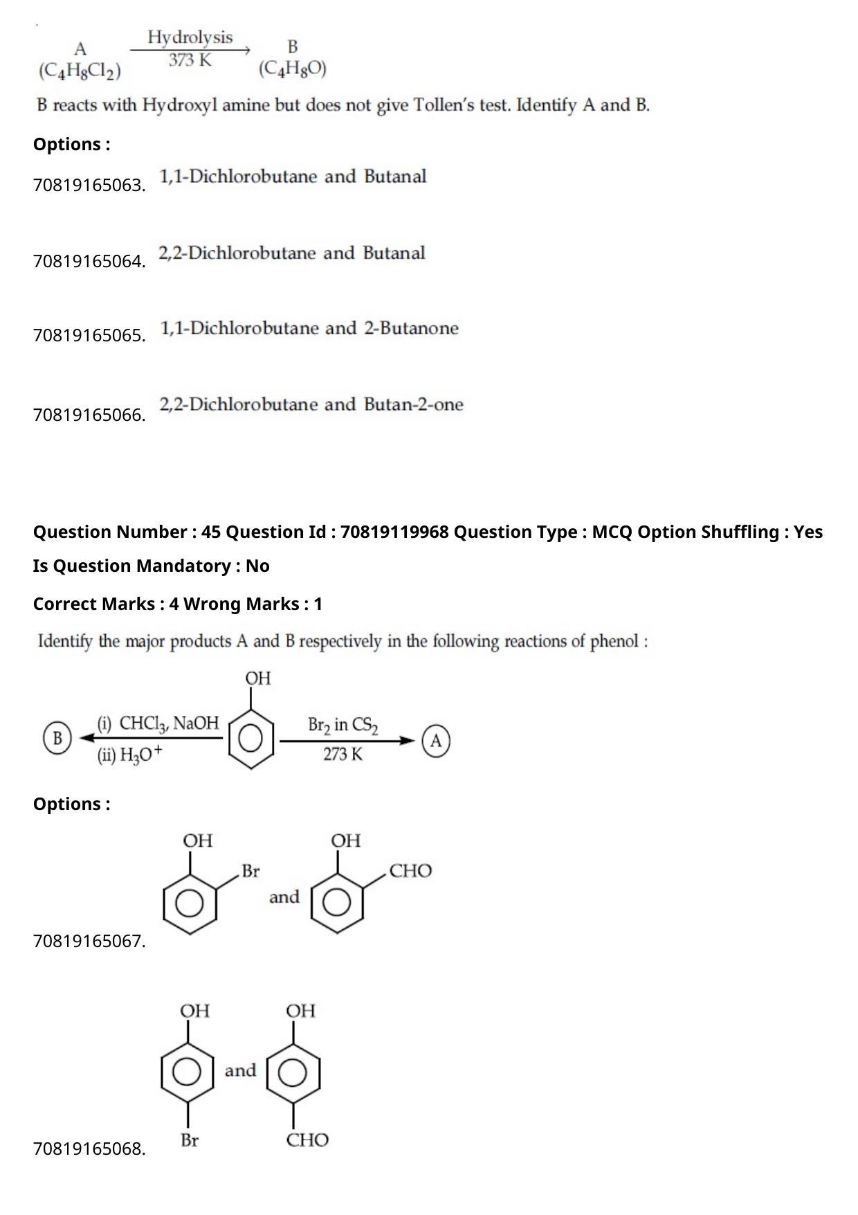JEE Mains 2021: BTech English (Shift 1) 26-02-2021 Question Paper - Page 28