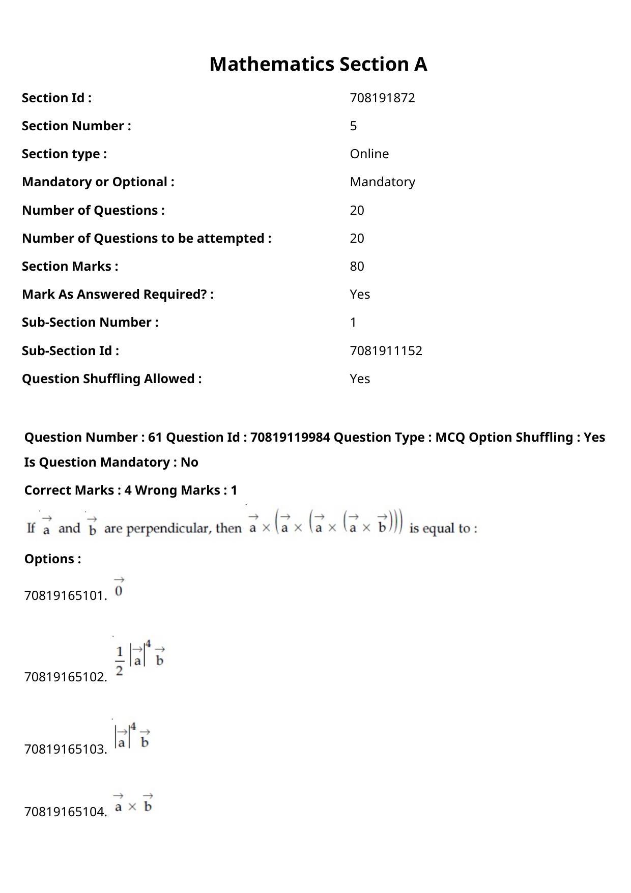 JEE Mains 2021: BTech English (Shift 1) 26-02-2021 Question Paper - Page 37