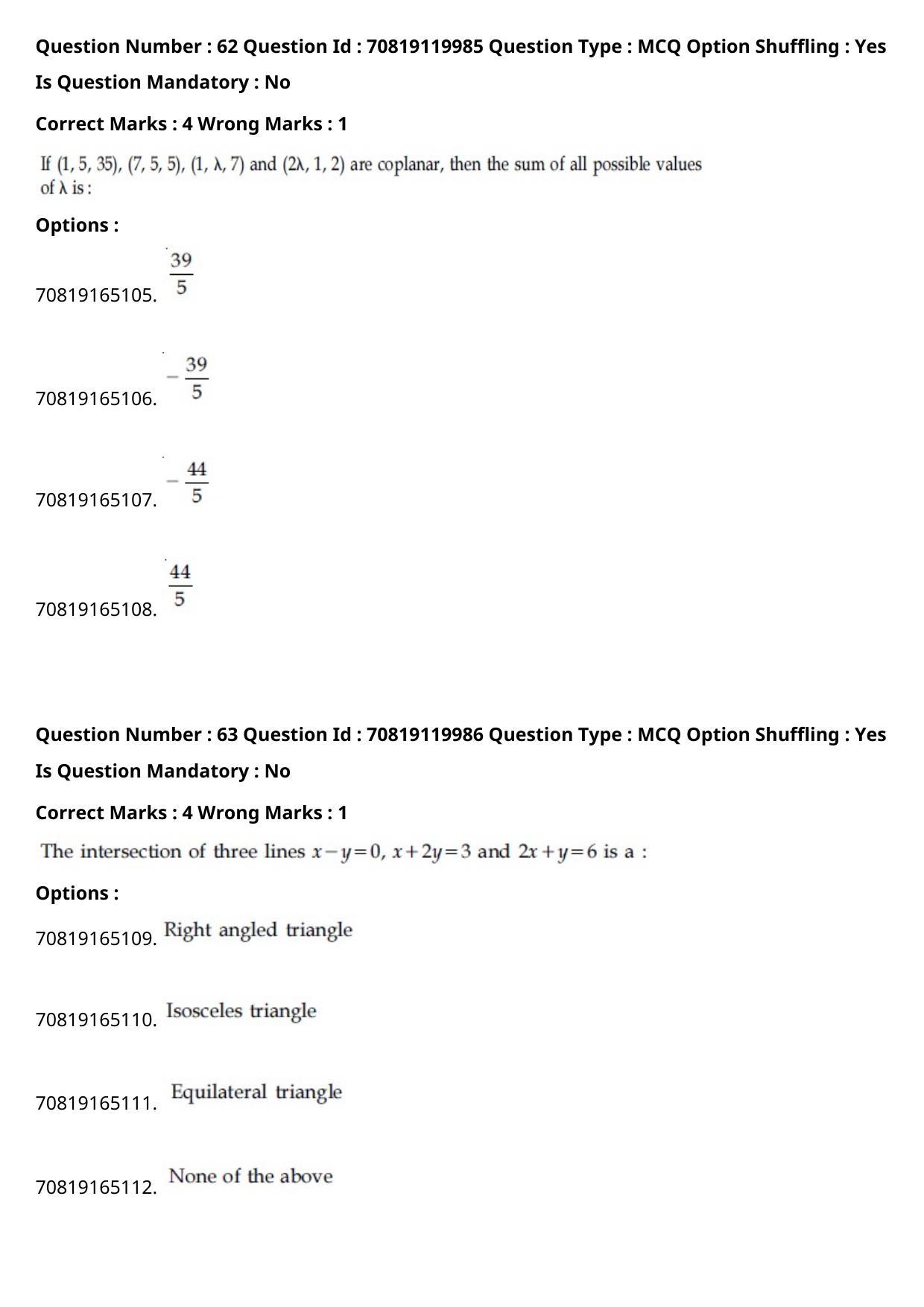 JEE Mains 2021: BTech English (Shift 1) 26-02-2021 Question Paper - Page 38