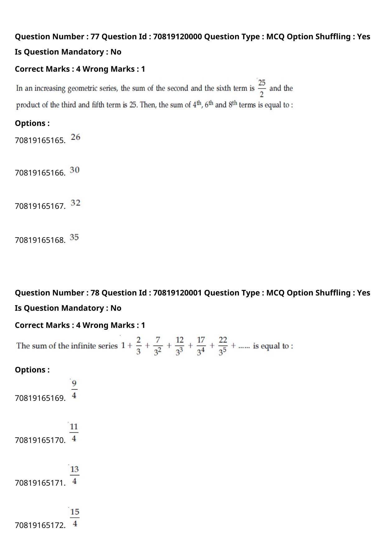 JEE Mains 2021: BTech English (Shift 1) 26-02-2021 Question Paper - Page 46