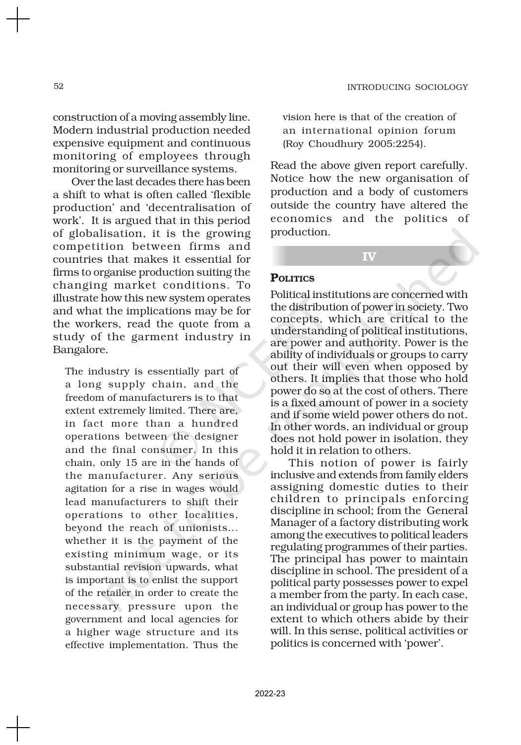 NCERT Book for Class 11 Sociology (Part-I) Chapter 3 Understanding Social Institutions - Page 13