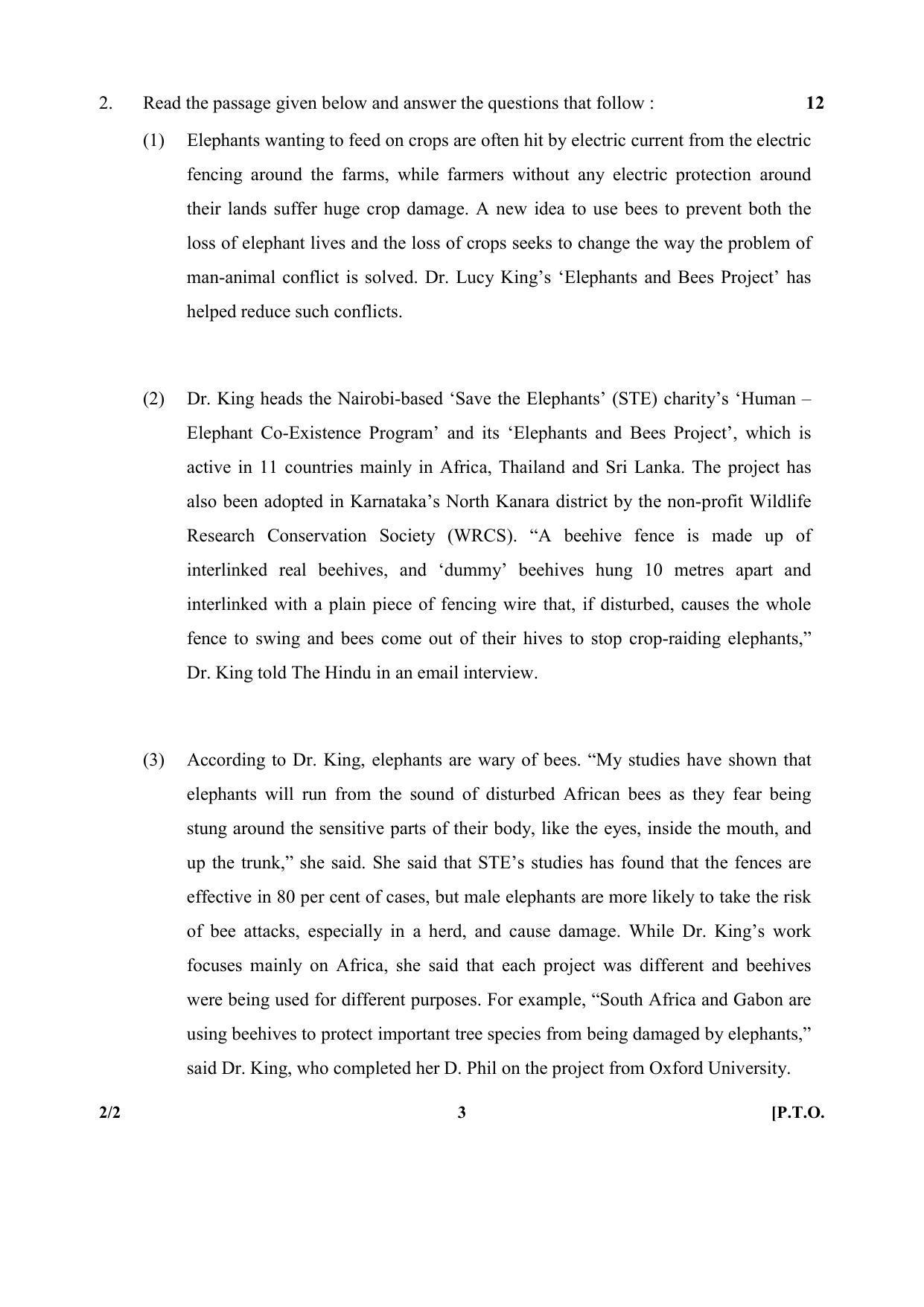 CBSE Class 10 2-2 English (Language And Literature) 2017-comptt Question Paper - Page 3