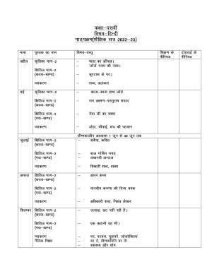 Haryana Board Class 10 Hindi Syllabus 2023