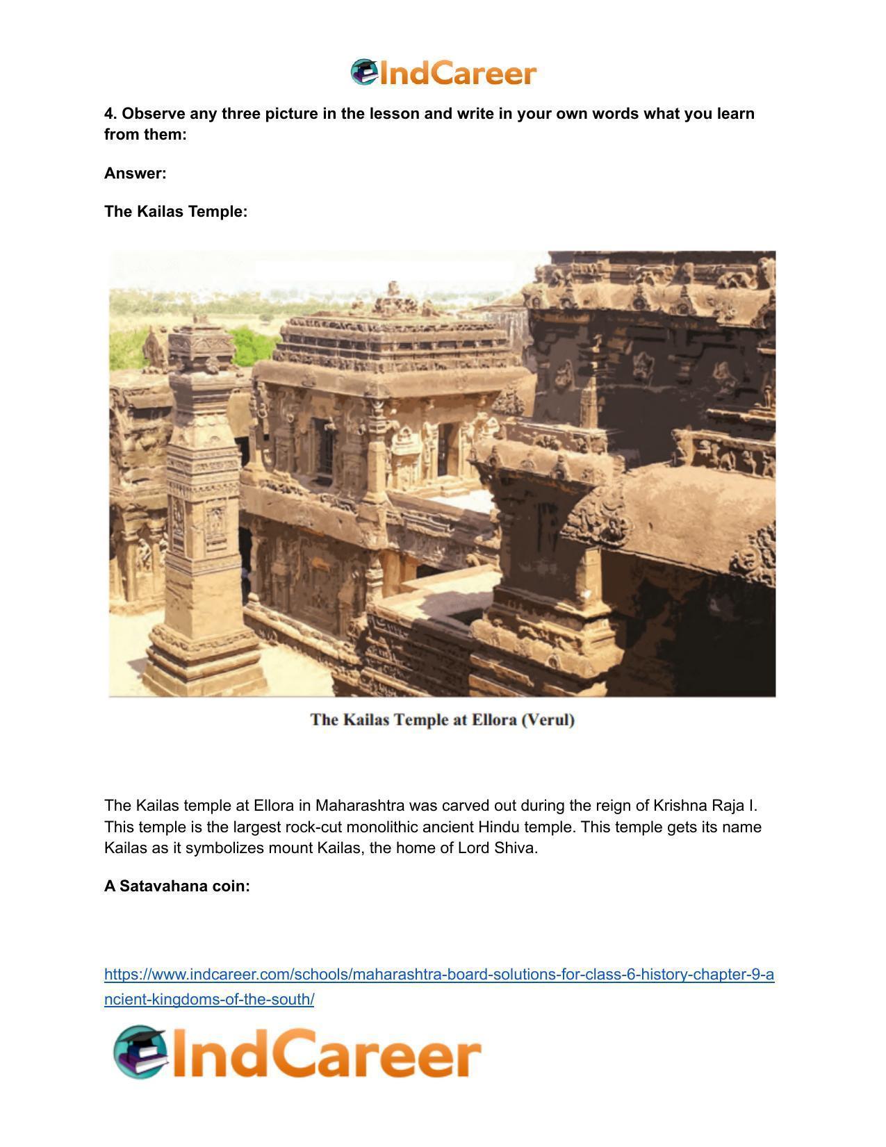 Maharashtra Board Solutions for Class 6- History: Chapter 9- Ancient Kingdoms of the South - Page 4