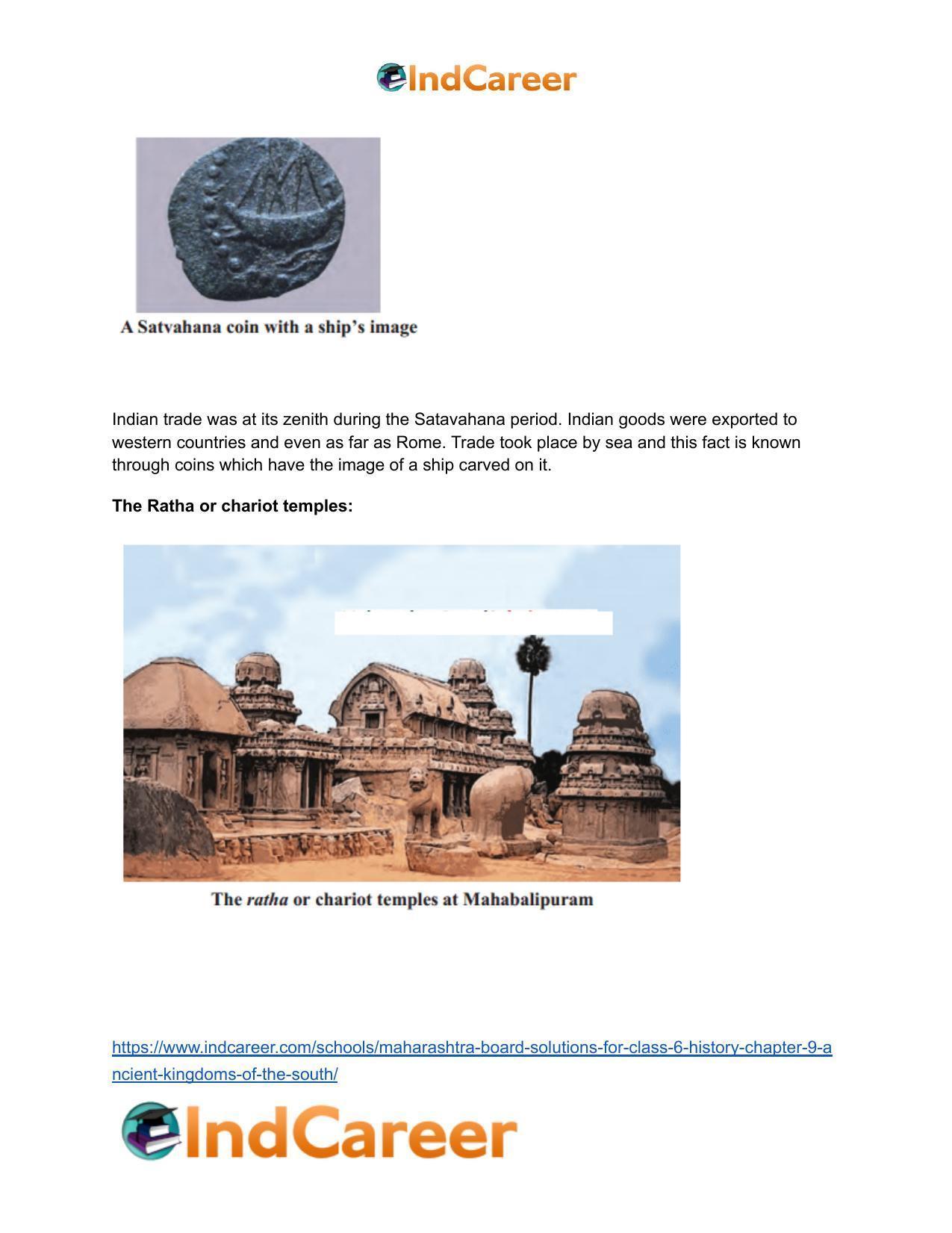 Maharashtra Board Solutions for Class 6- History: Chapter 9- Ancient Kingdoms of the South - Page 5