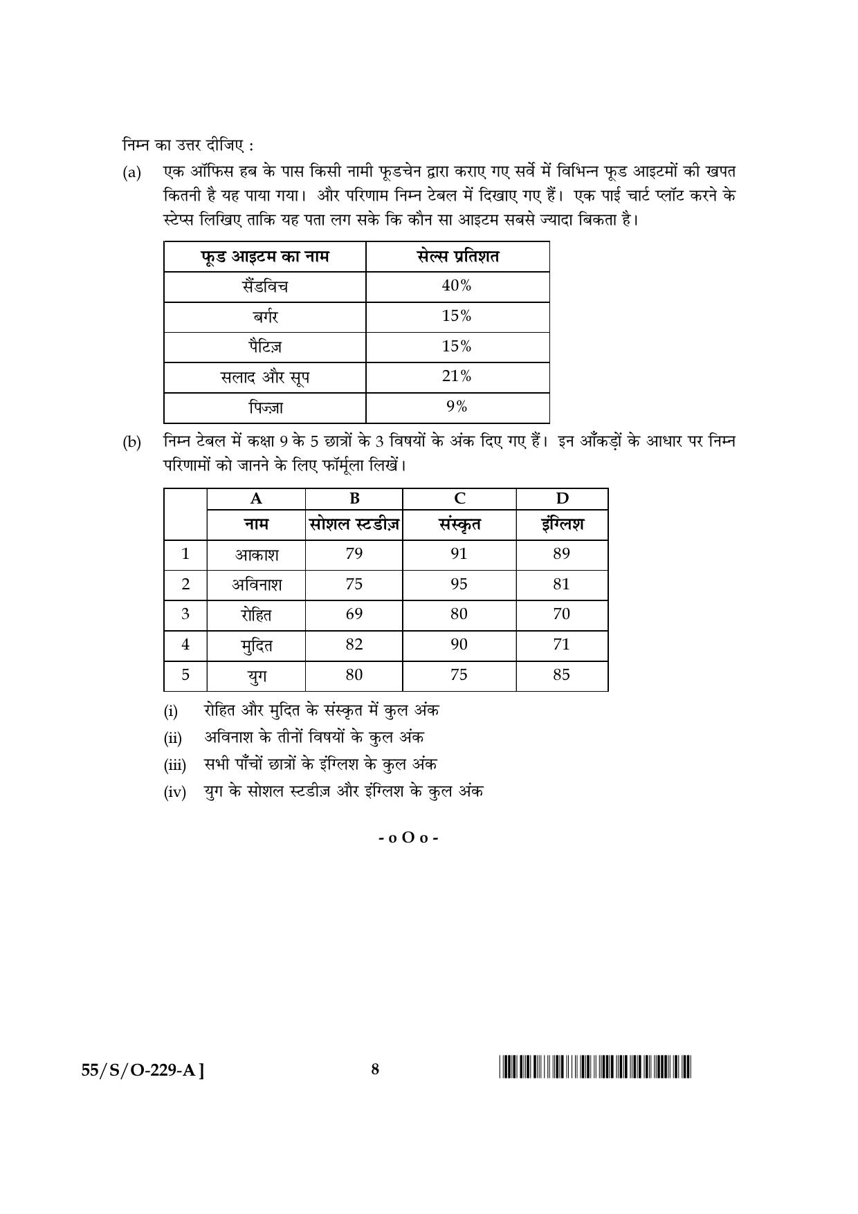 NIOS October 2017 Class 10 Data Entry Operations Question Paper - Page 8