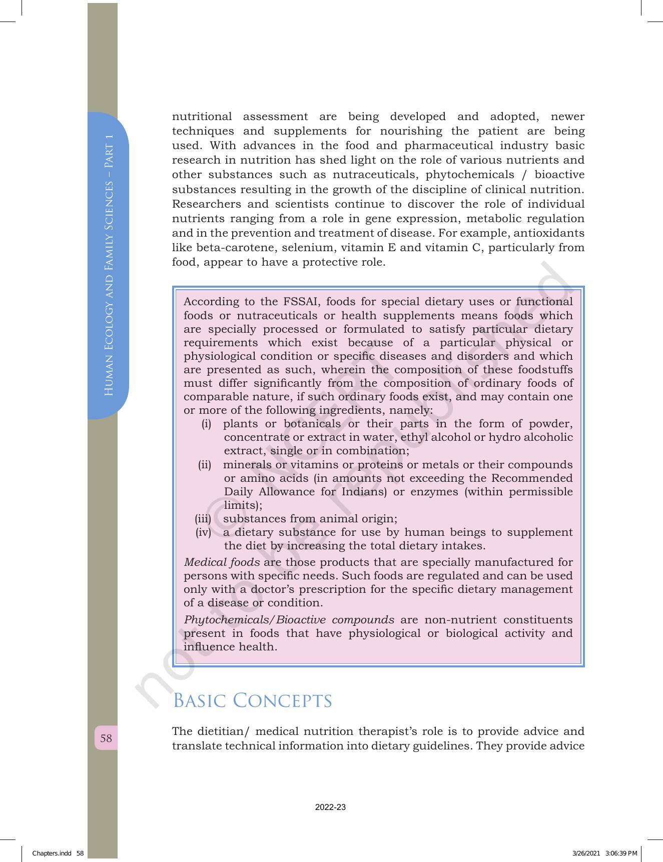 NCERT Book for Class 12 Home Science (Part -I) Chapter 2 Clinical Nutrition and Dietetics - Page 6