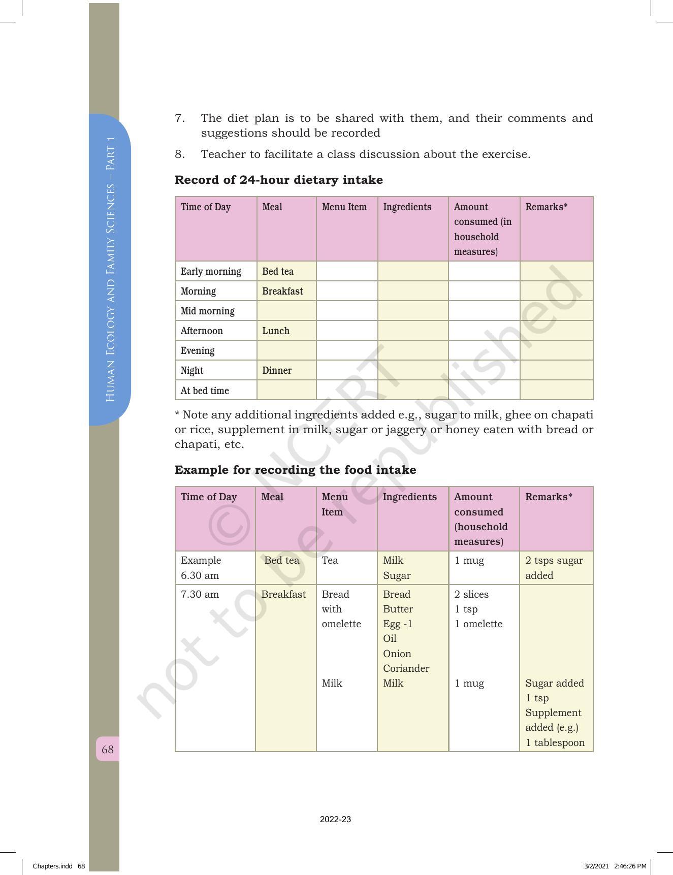 NCERT Book for Class 12 Home Science (Part -I) Chapter 2 Clinical Nutrition and Dietetics - Page 16