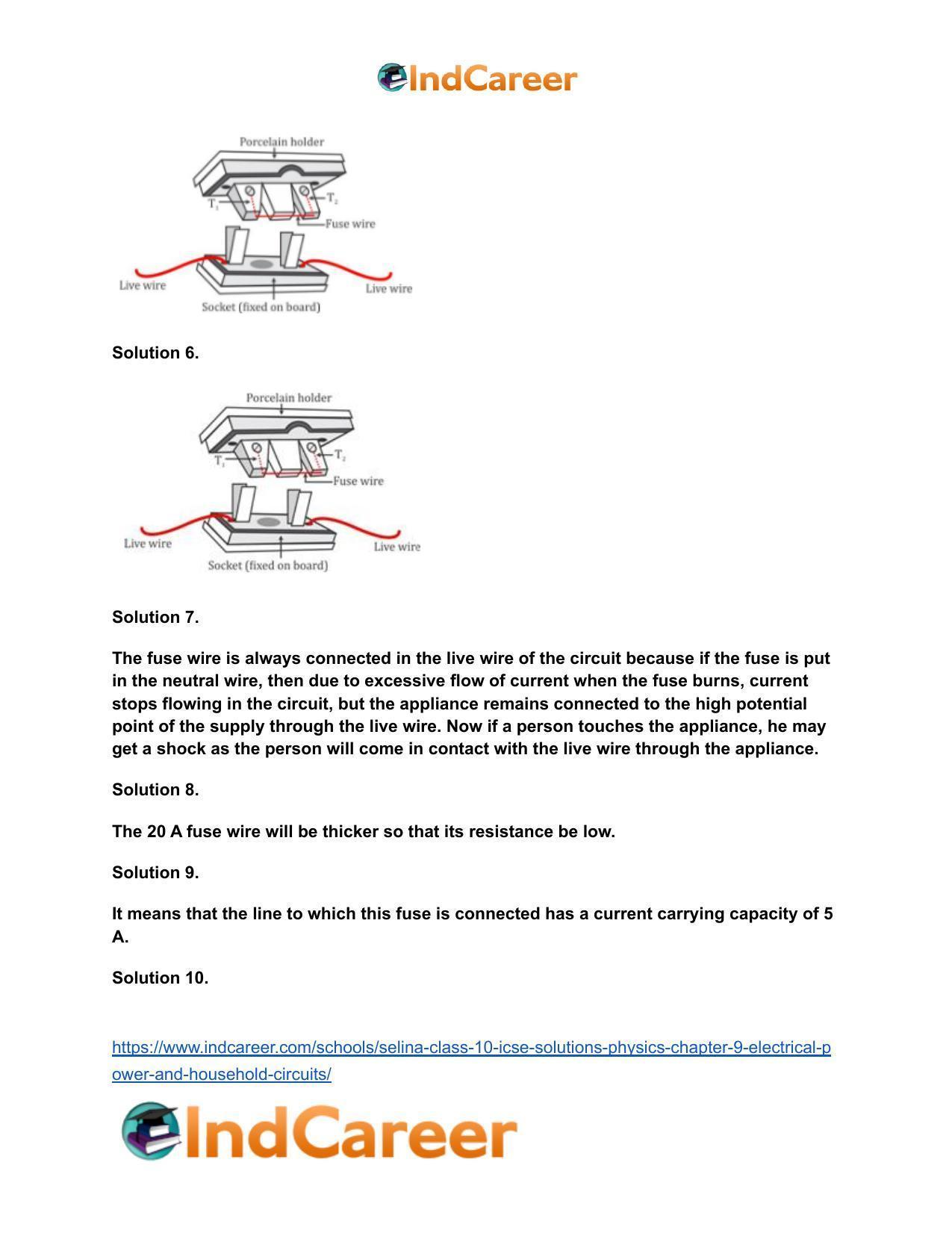 Selina Class 10 ICSE Solutions Physics : Chapter 9- Electrical Power and Household Circuits - Page 7