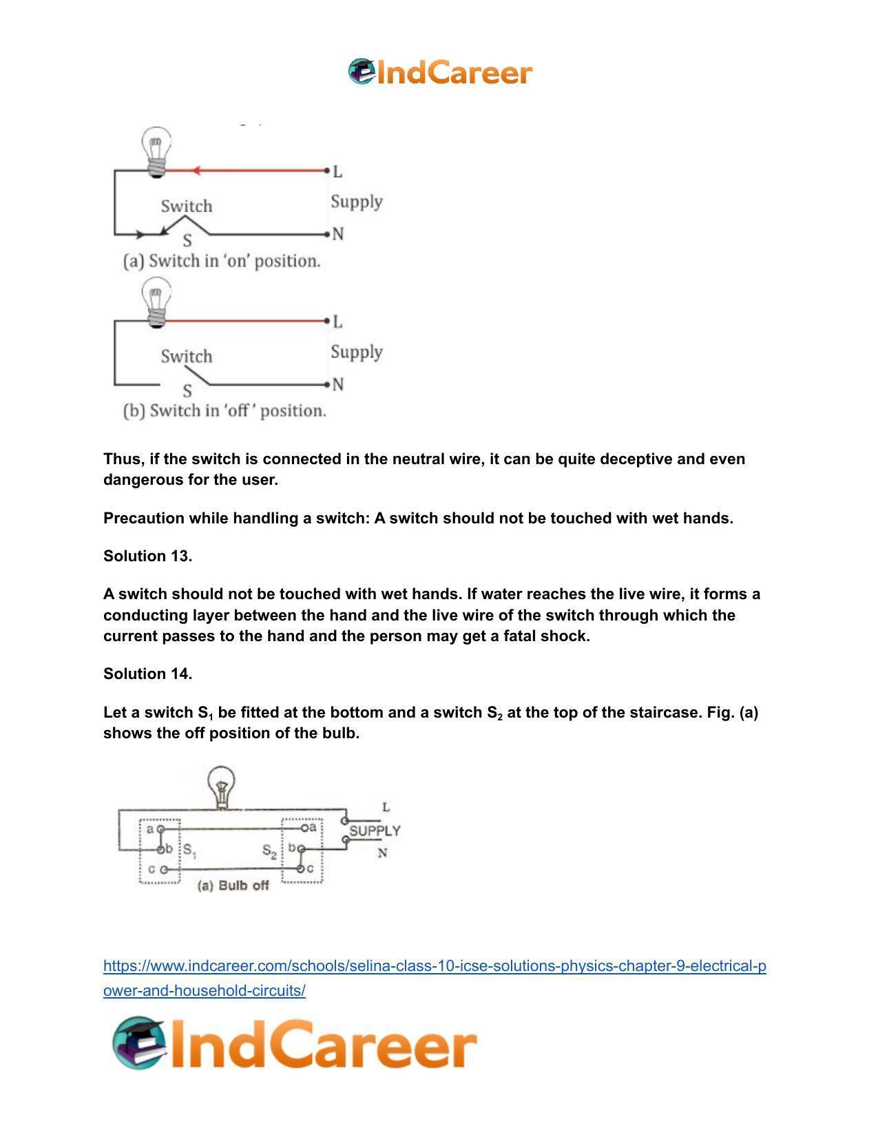 Selina Class 10 ICSE Solutions Physics : Chapter 9- Electrical Power and Household Circuits - Page 9
