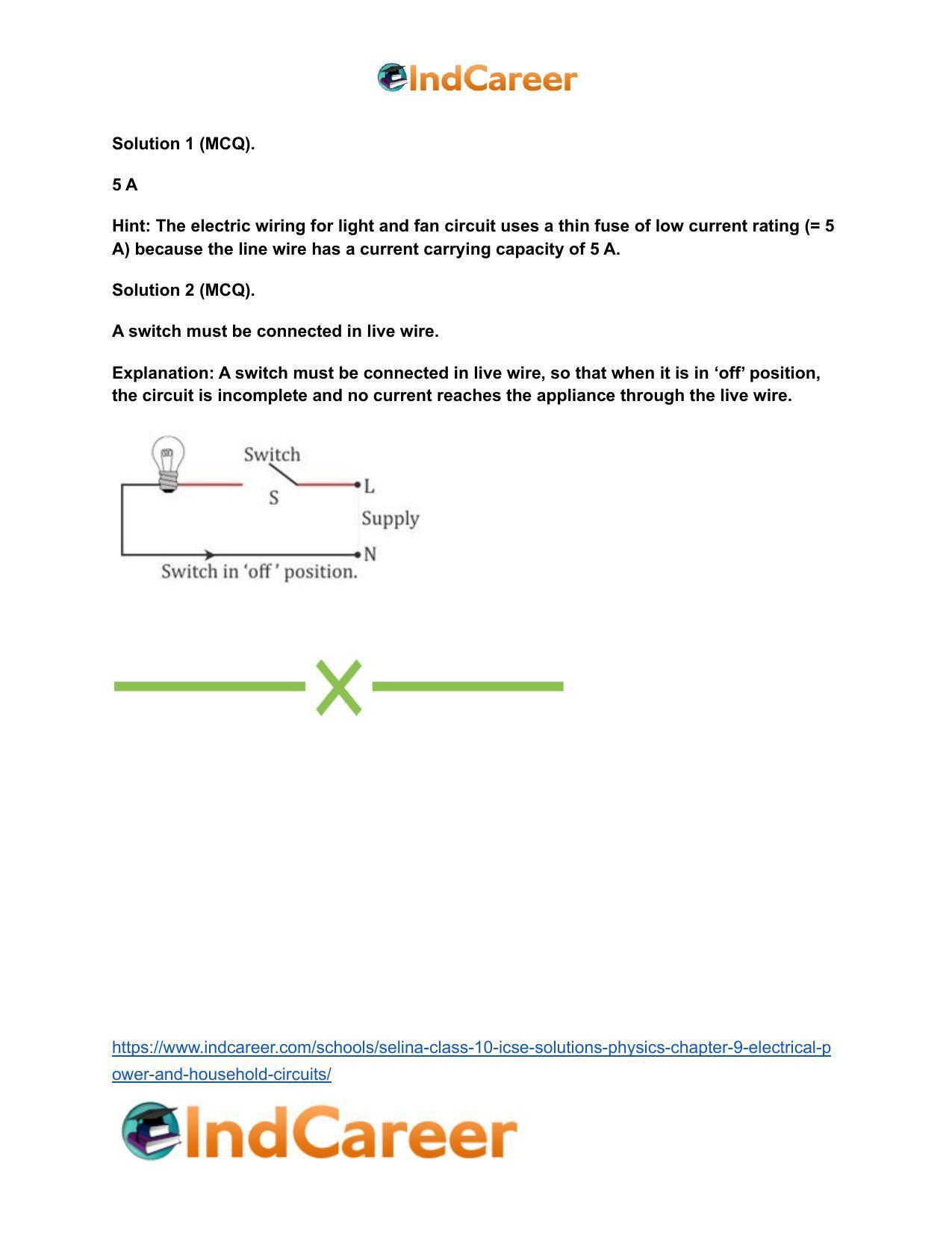 Selina Class 10 ICSE Solutions Physics : Chapter 9- Electrical Power and Household Circuits - Page 15