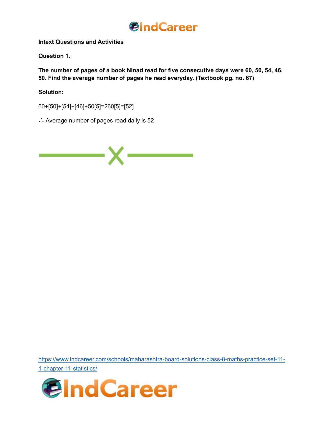 Maharashtra Board Solutions Class 8-Maths (Practice Set 11.1): Chapter 11- Statistics - Page 7