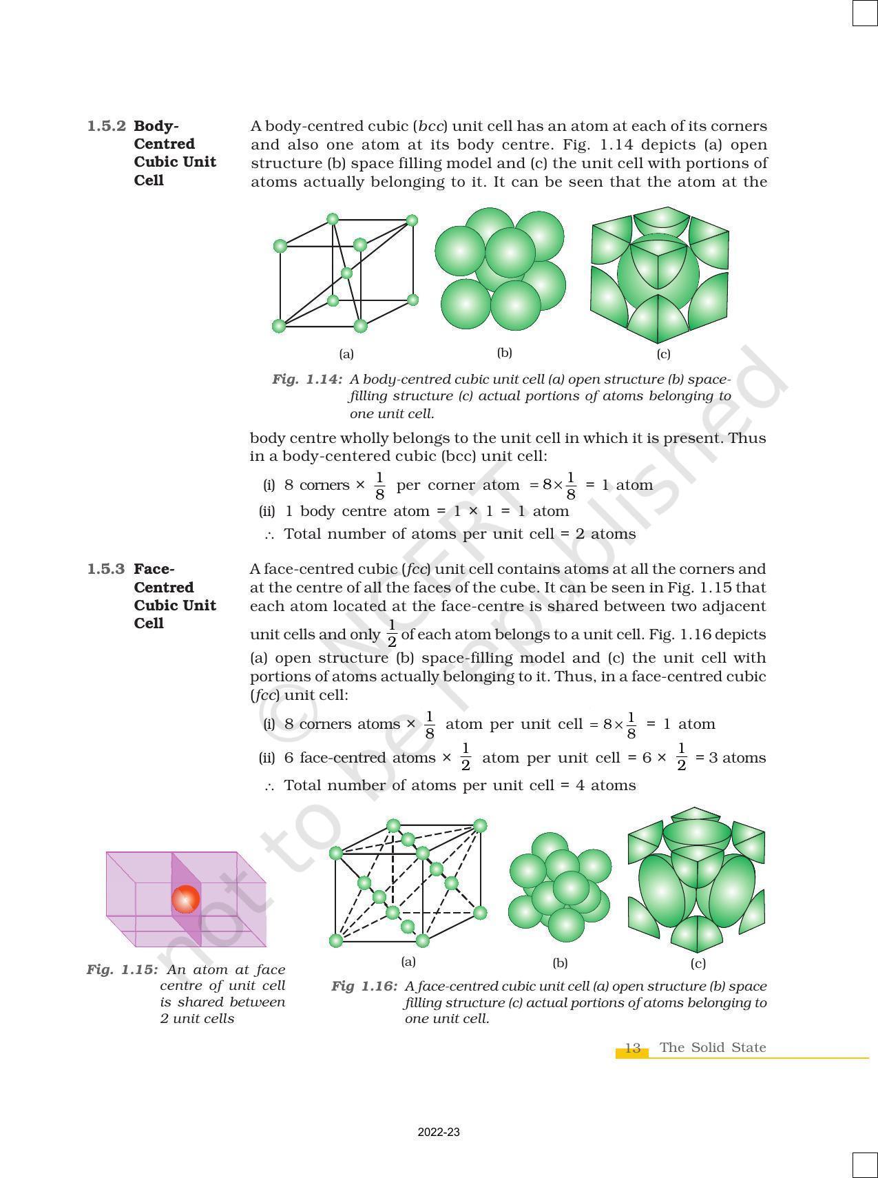 NCERT Book for Class 12 Chemistry Chapter 1 The Solid State - Page 13