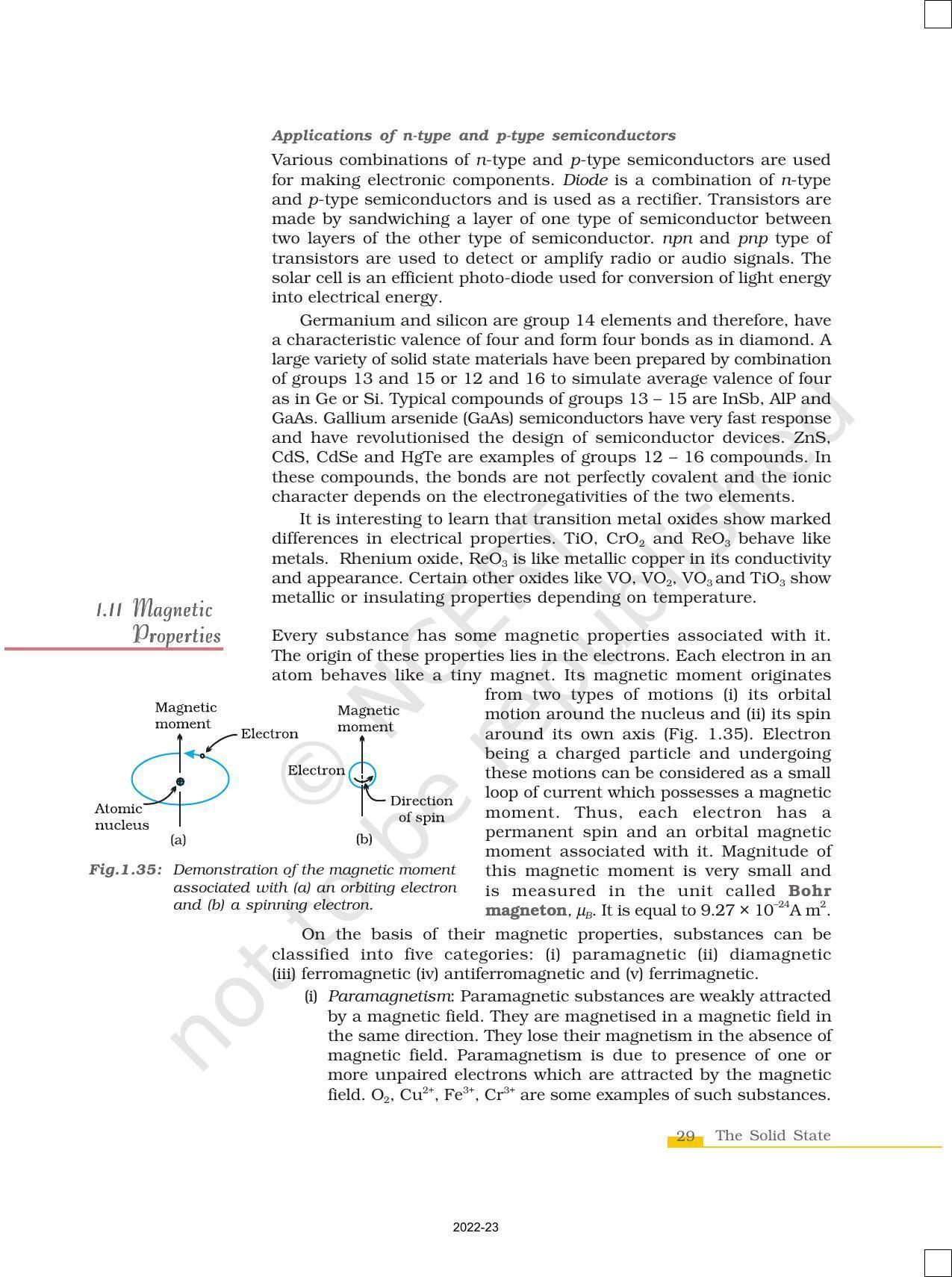 NCERT Book for Class 12 Chemistry Chapter 1 The Solid State - Page 29