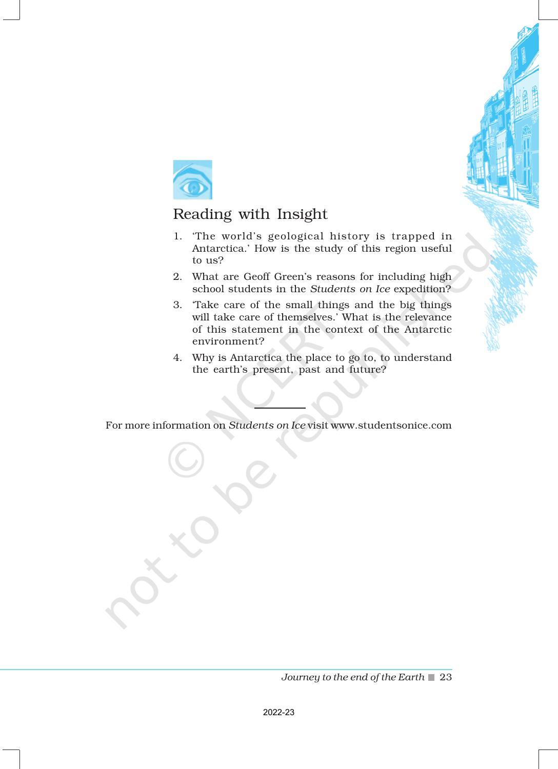 NCERT Book for Class 12 English Chapter 3 Journey to the end of the Earth - Page 6