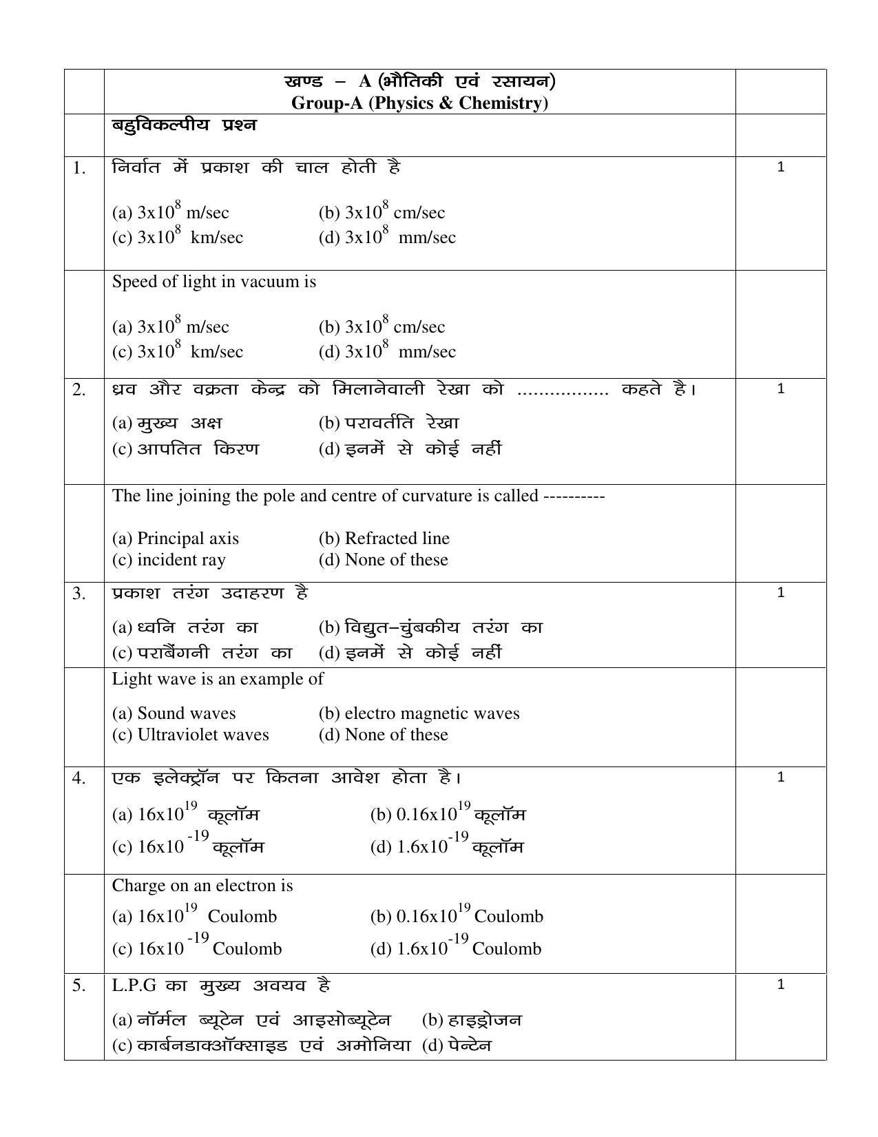 JAC Board Class 10th 2021 (All Subject) Model Paper SET - 4 - Page 20
