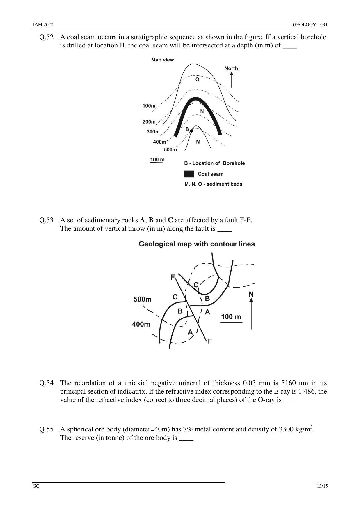 JAM 2020: GG Question Paper - Page 13